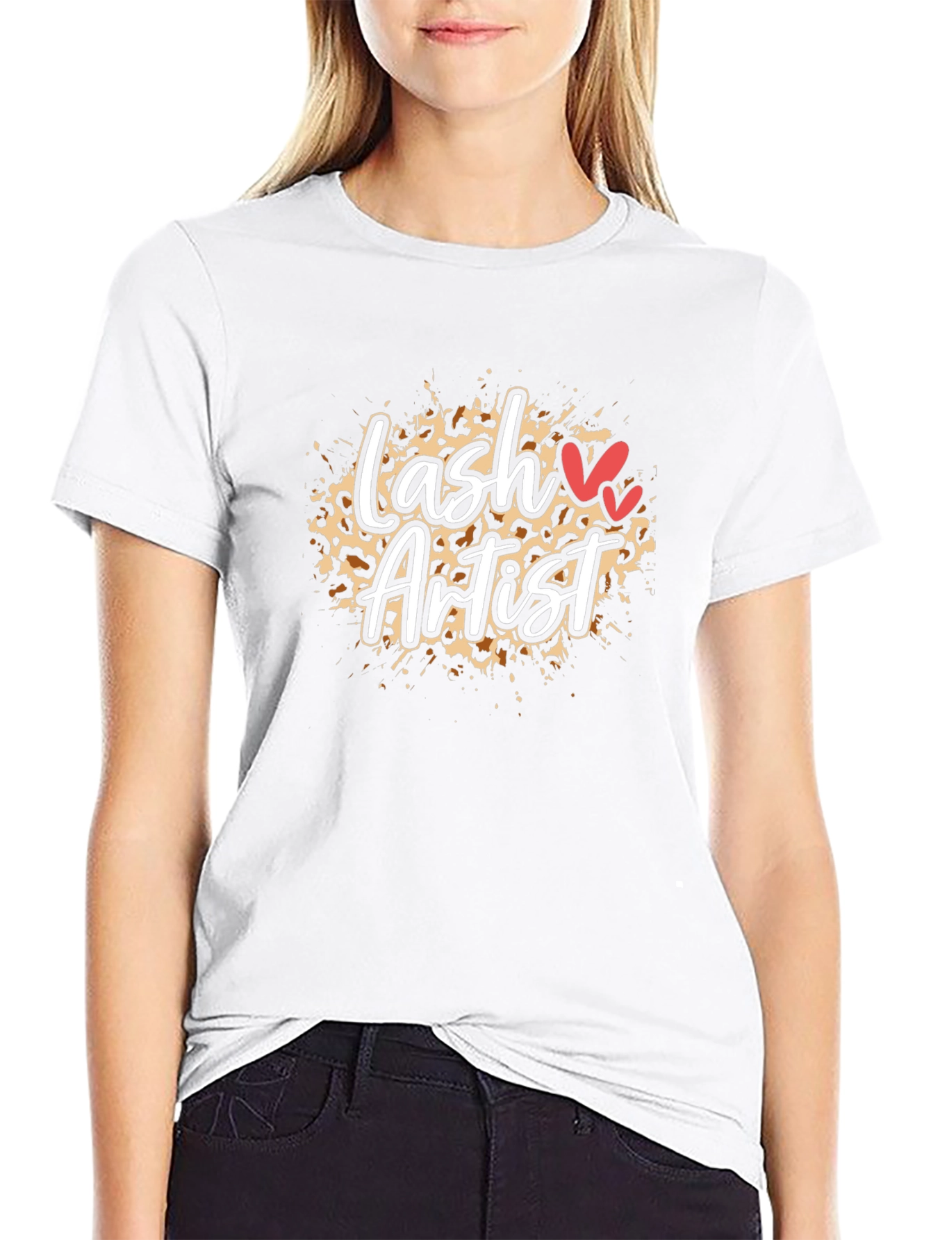 Lash Artist Leopard Print Graphic Tee - Trendy and Unique! - 9