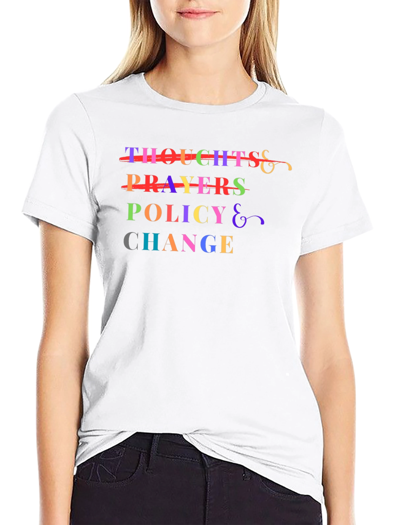 Black Policy Change T-Shirt - Activism Tee view 9