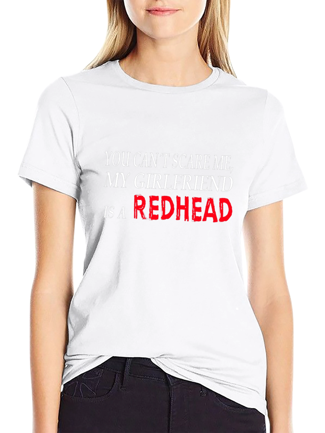 Black Funny "Redhead Girlfriend" Graphic Tee view 9
