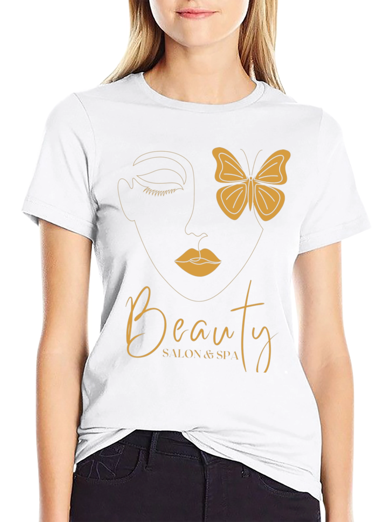 Black Beauty Salon & Spa T-Shirt - Stylish Unisex Tee view 9