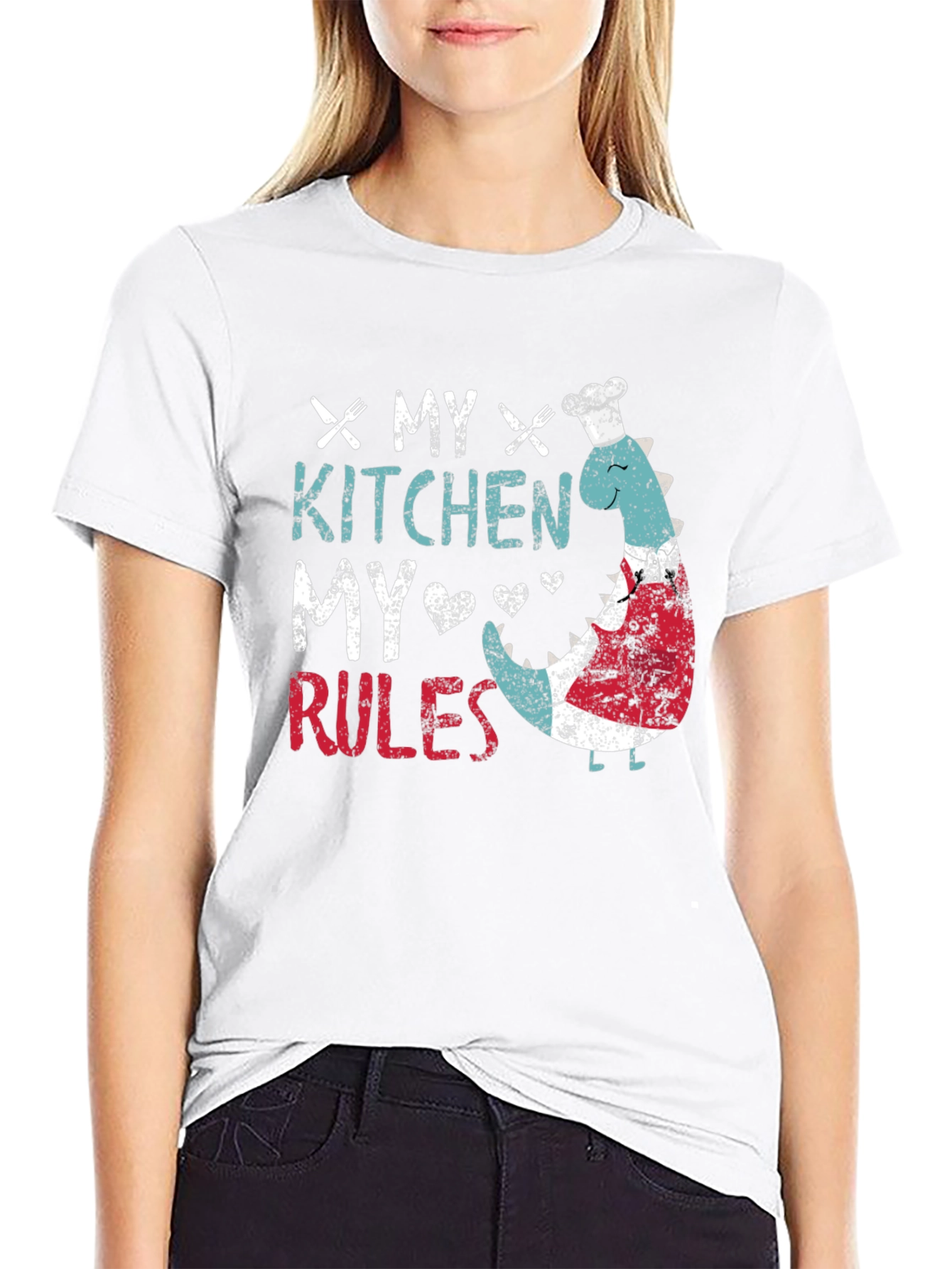 Black My Kitchen My Rules T-Shirt view 9