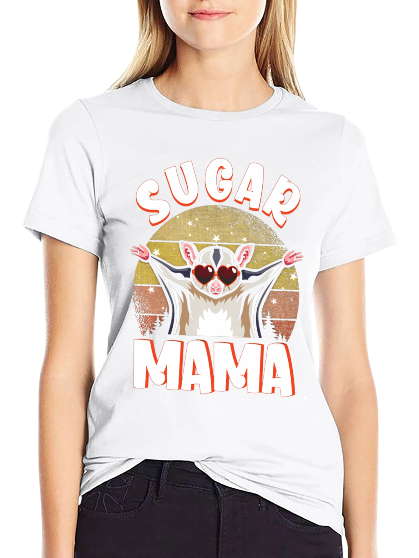 Black Sugar Mama Sugar Glider T-Shirt view 9
