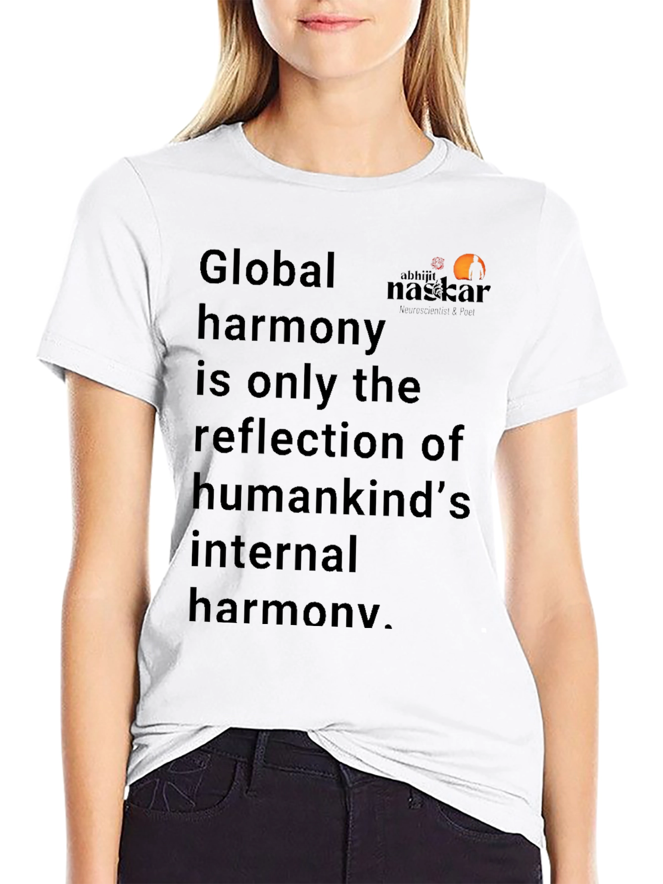 Black Global Harmony Graphic Tee - Unisex Casual T-Shirt view 9