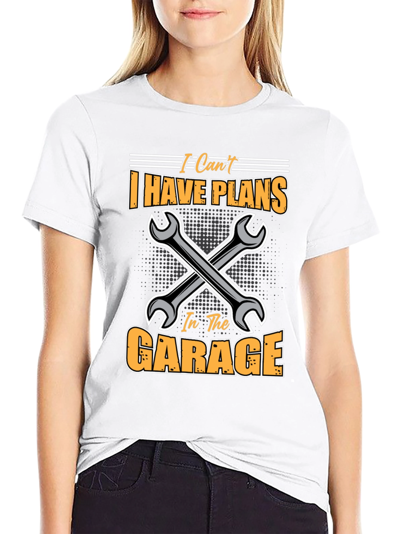 Black Garage Plans T-Shirt - Mechanic Gift Idea view 9