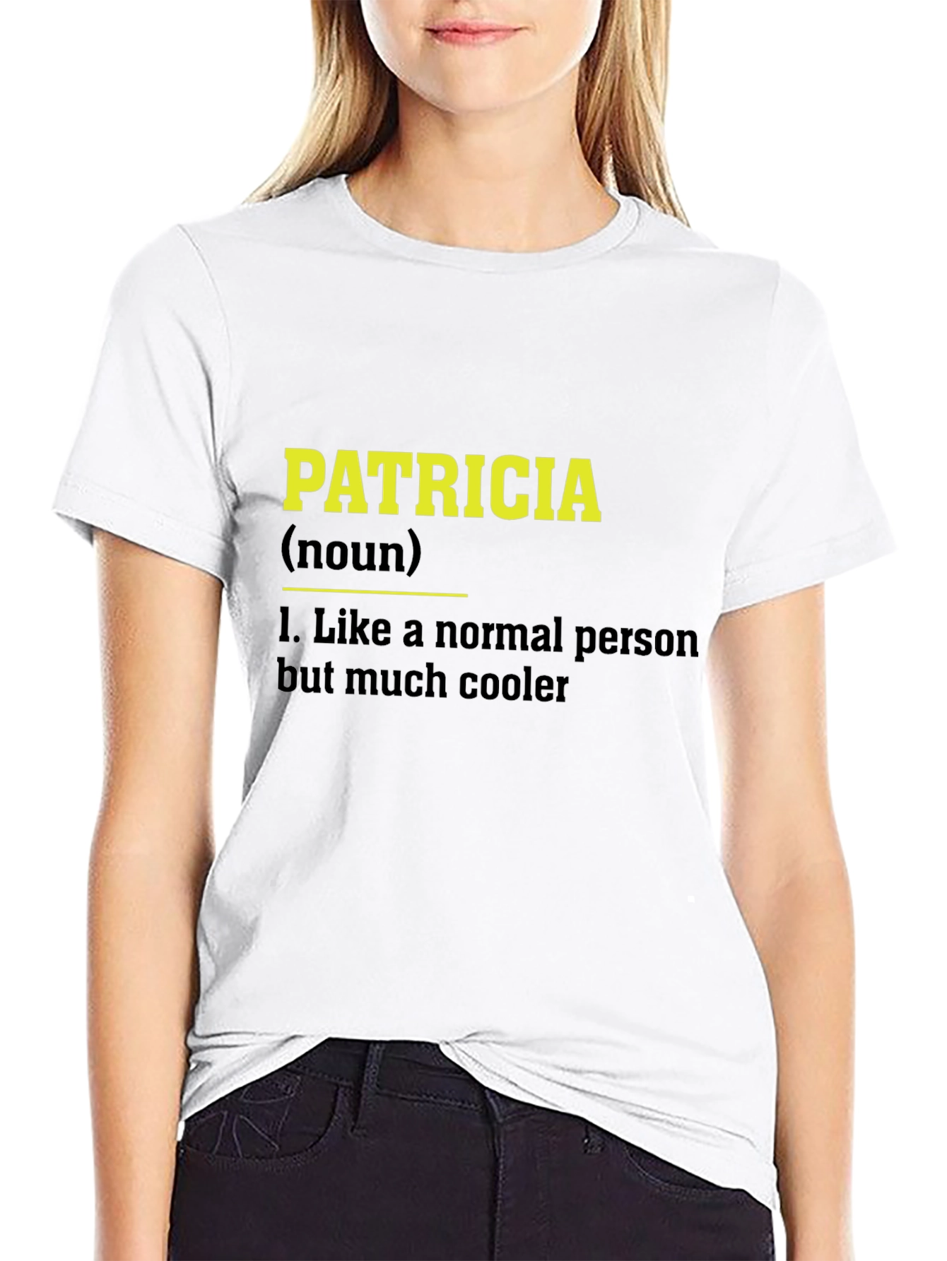 Black Patricia Definition Black T-Shirt Funny Personalized Name Tee view 9