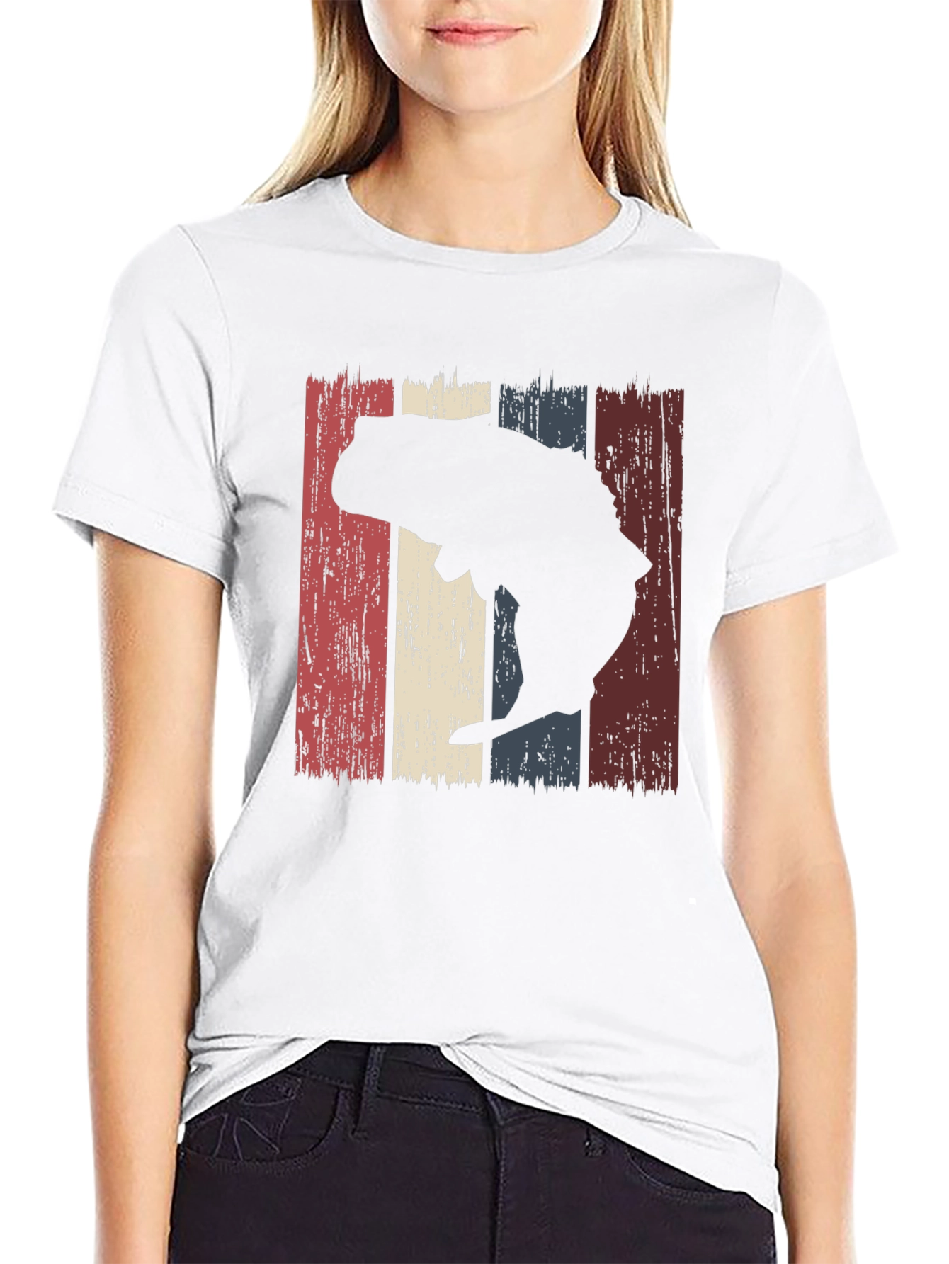 Black Retro Bass Fishing T-Shirt - Vintage Angler Style view 9