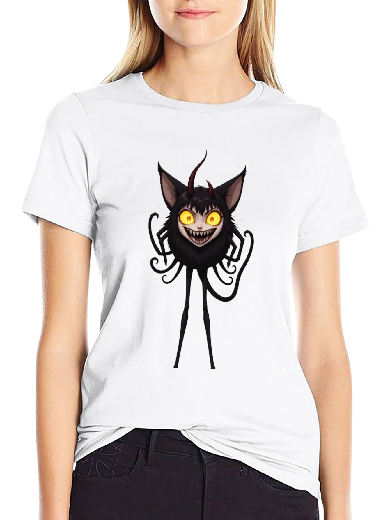 Black Monster Graphic Black T-Shirt view 9