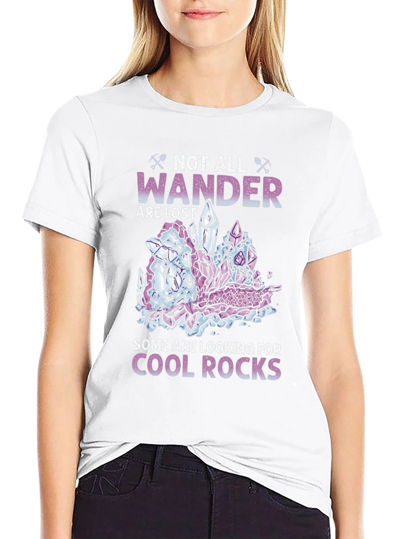 Black Cool Rocks Wanderer T-Shirt view 9