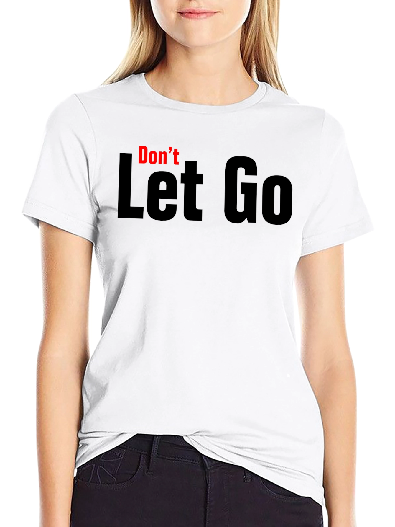 Black Don't Let Go Graphic Tee - Black view 9