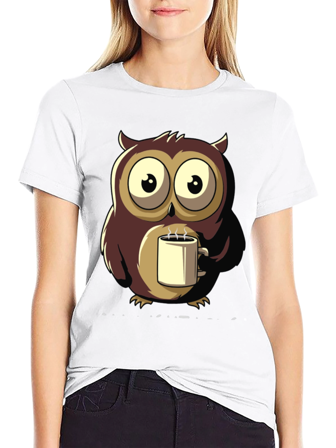 Black Owl Coffee T-Shirt - Unique Design view 9