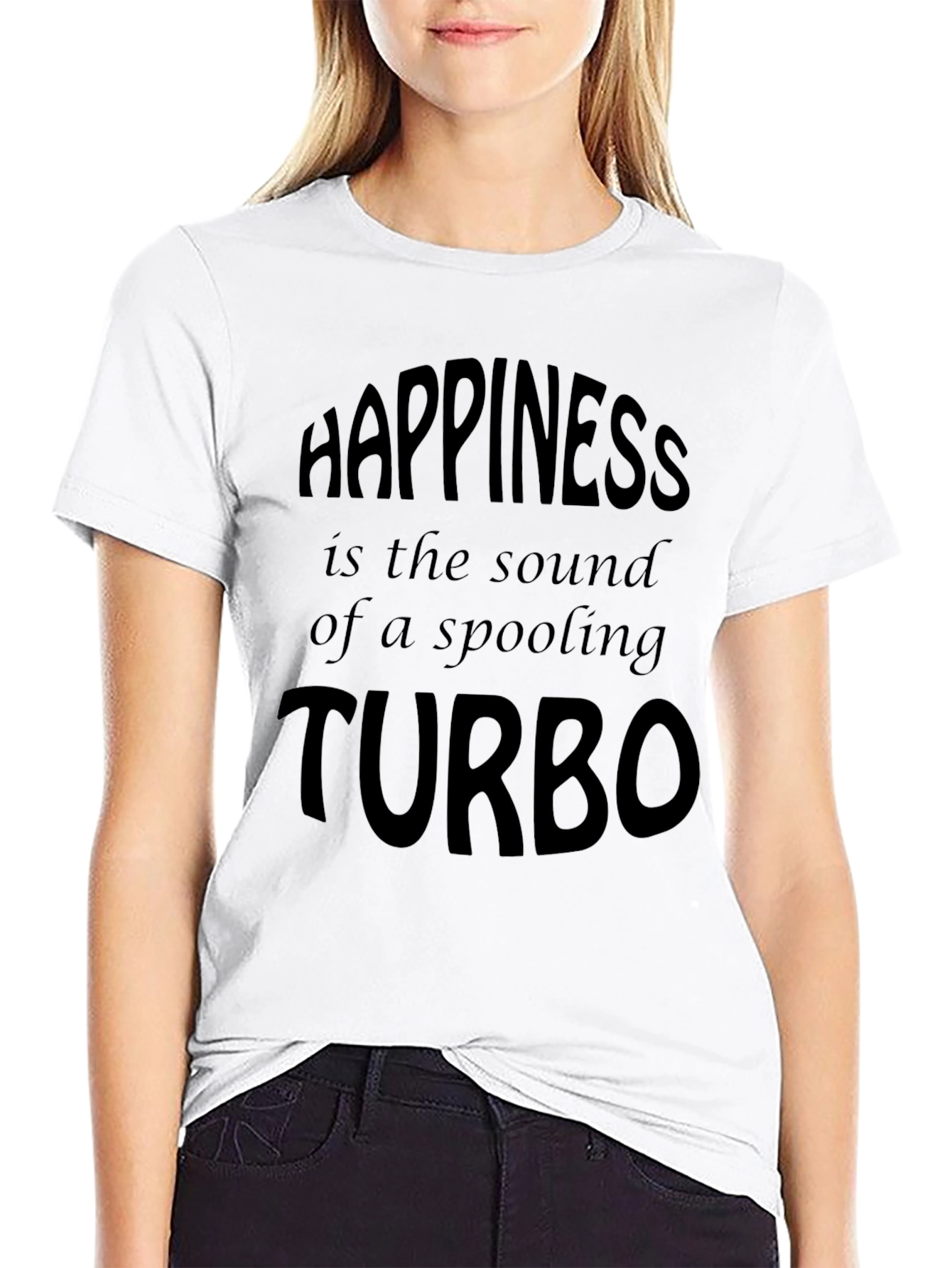 Black Happiness is a Spooling Turbo T-Shirt - Men's Black Tee view 9
