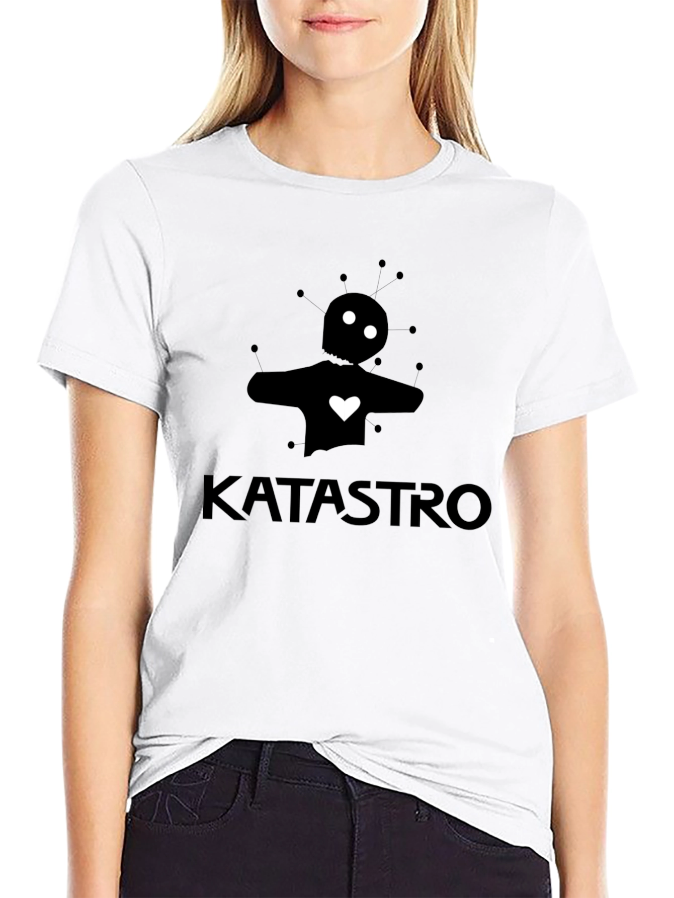 Black Katastro T-Shirt: Stylish Black Graphic Tee view 9