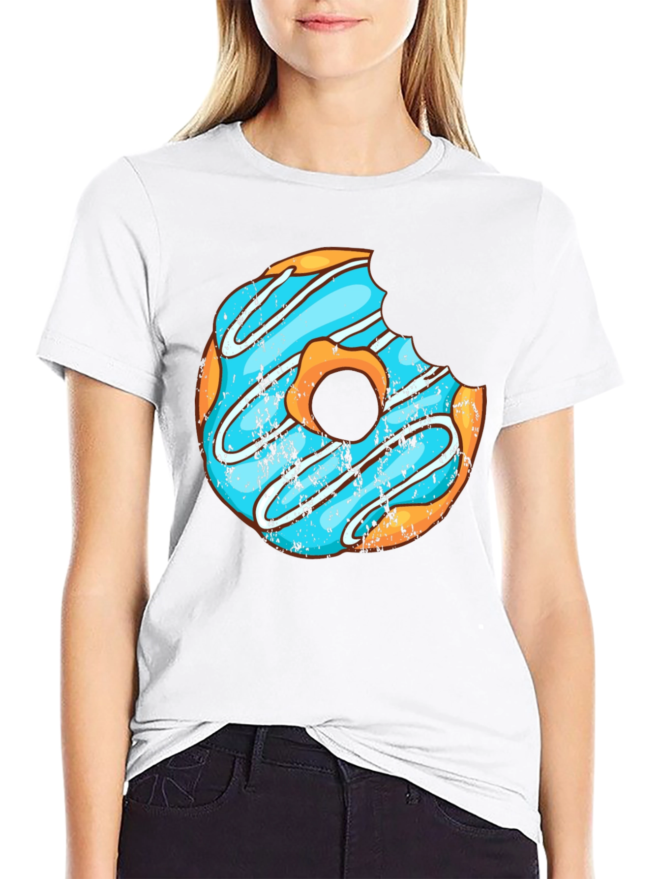 Black Donut Graphic Tee - Sweet Treat Style! view 9