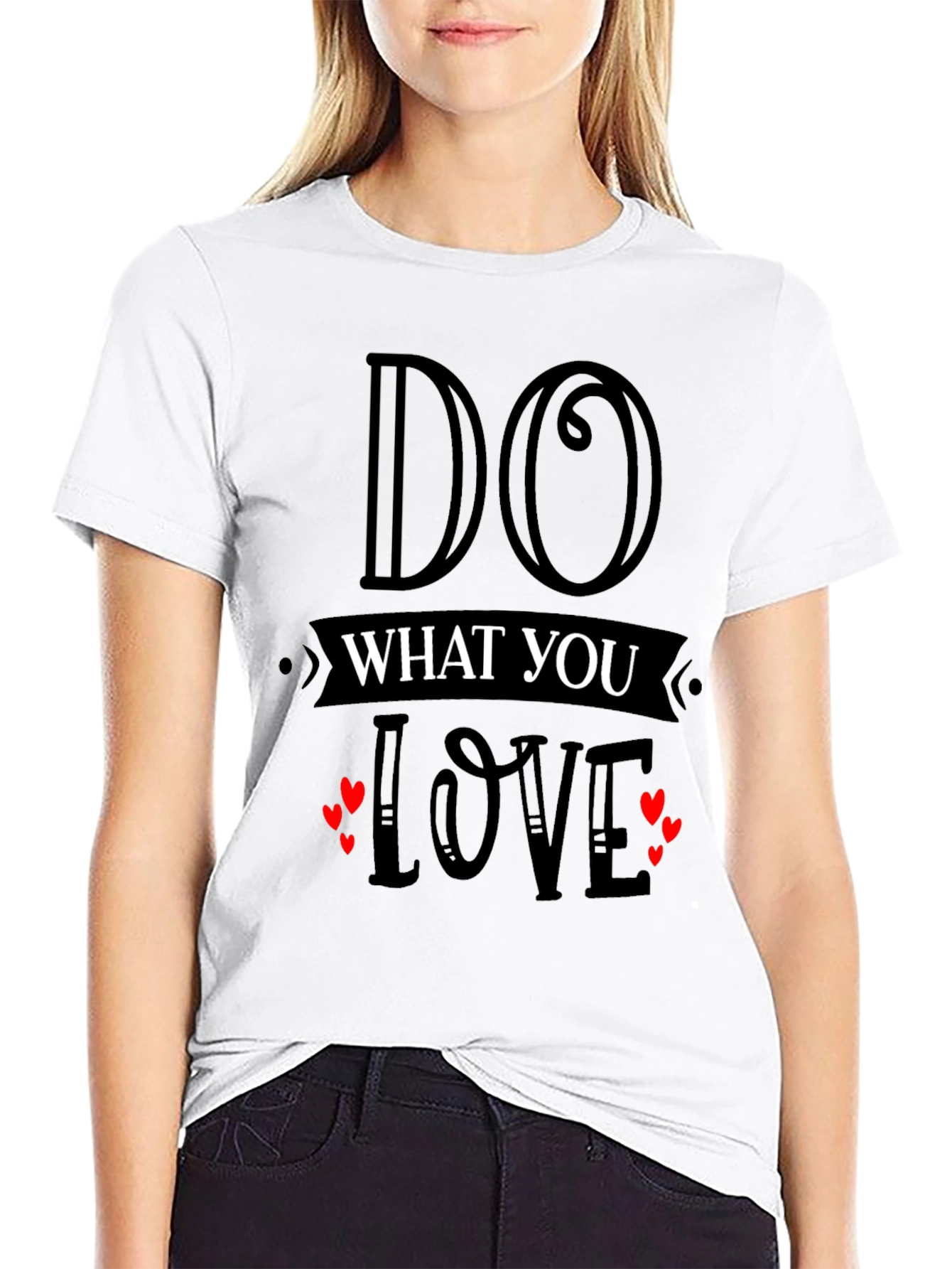 Black Do What You Love Graphic T-Shirt view 9