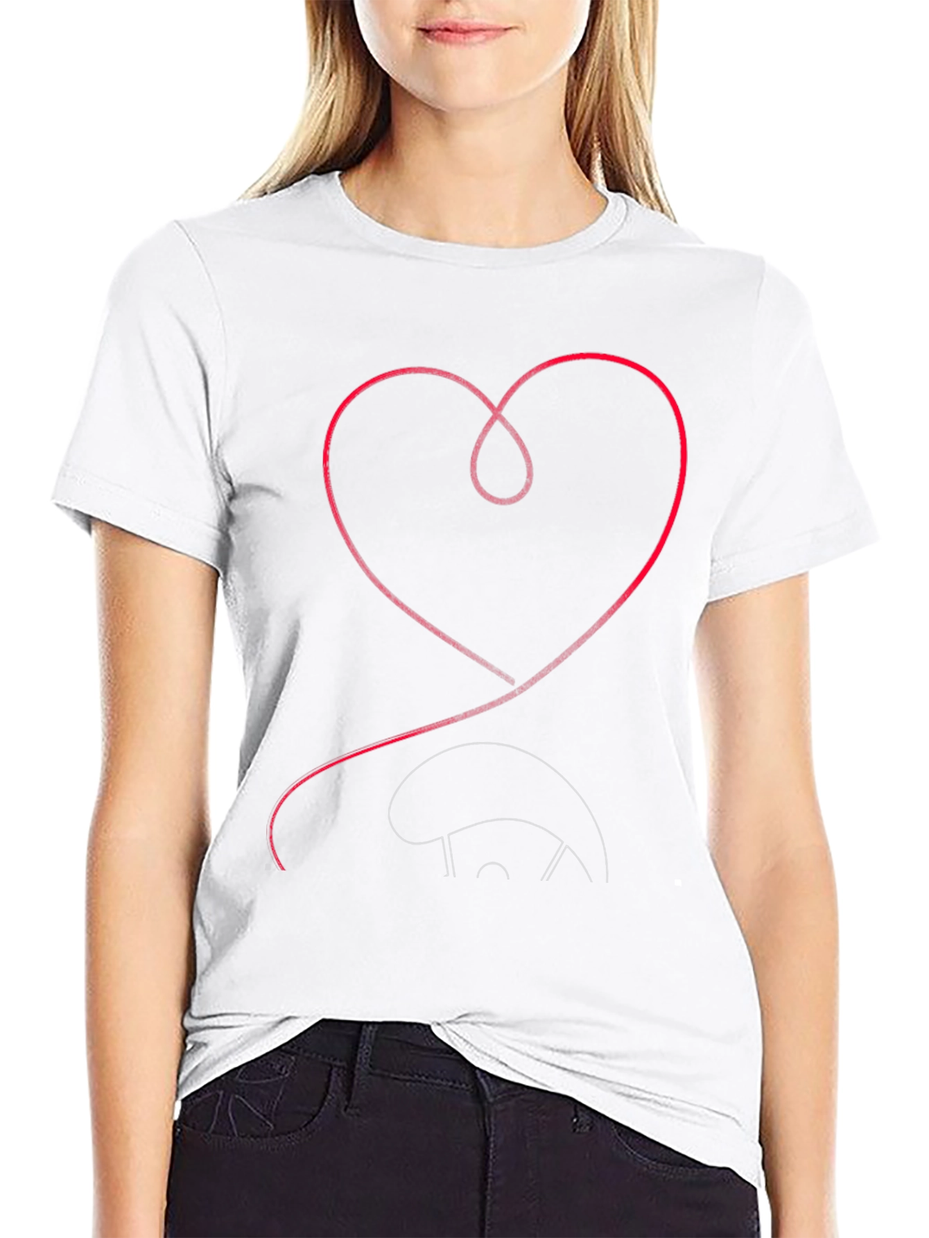 Black Heart Baseball T-Shirt: Love of the Game view 9
