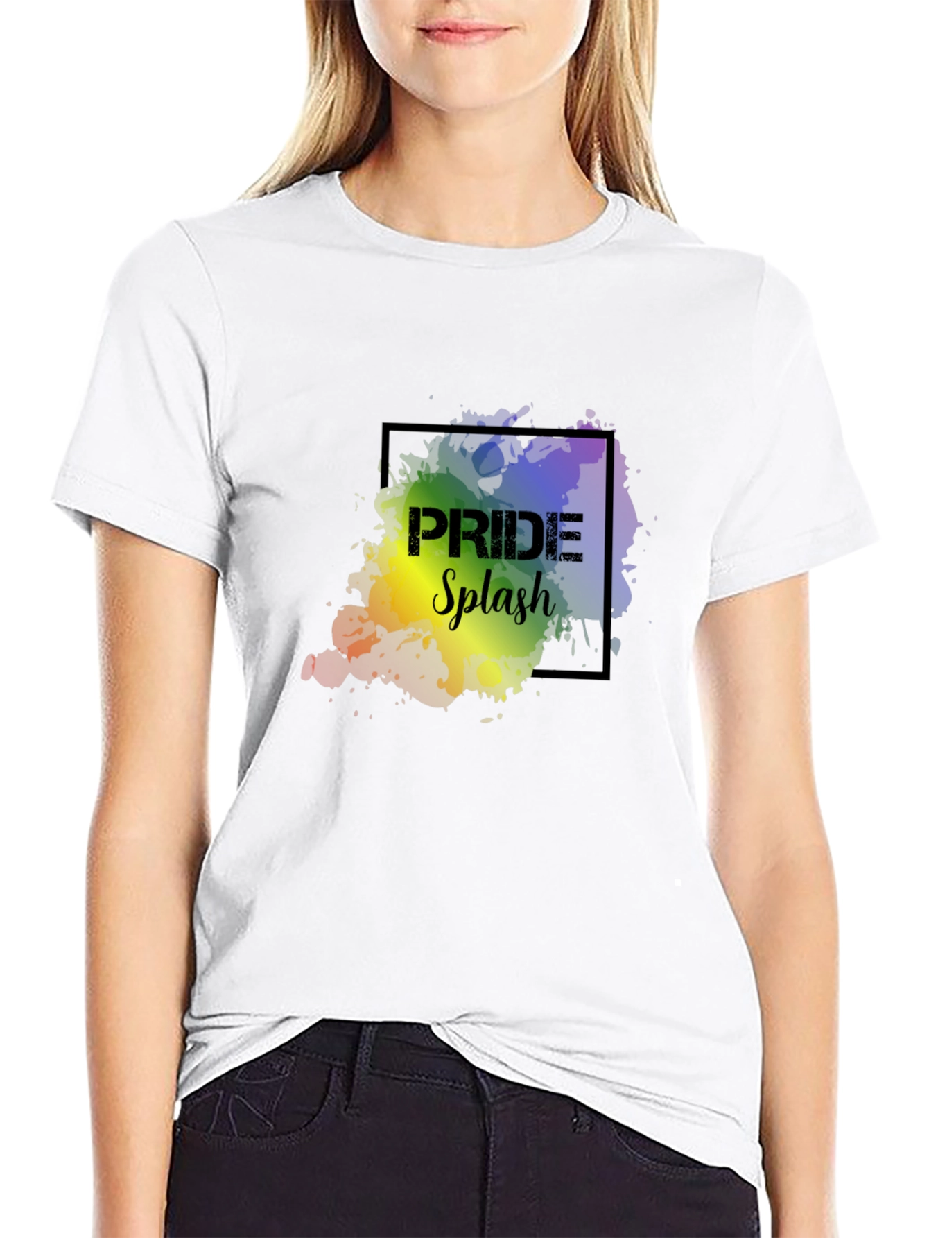 Pride Splash Graphic Tee - Black - 9
