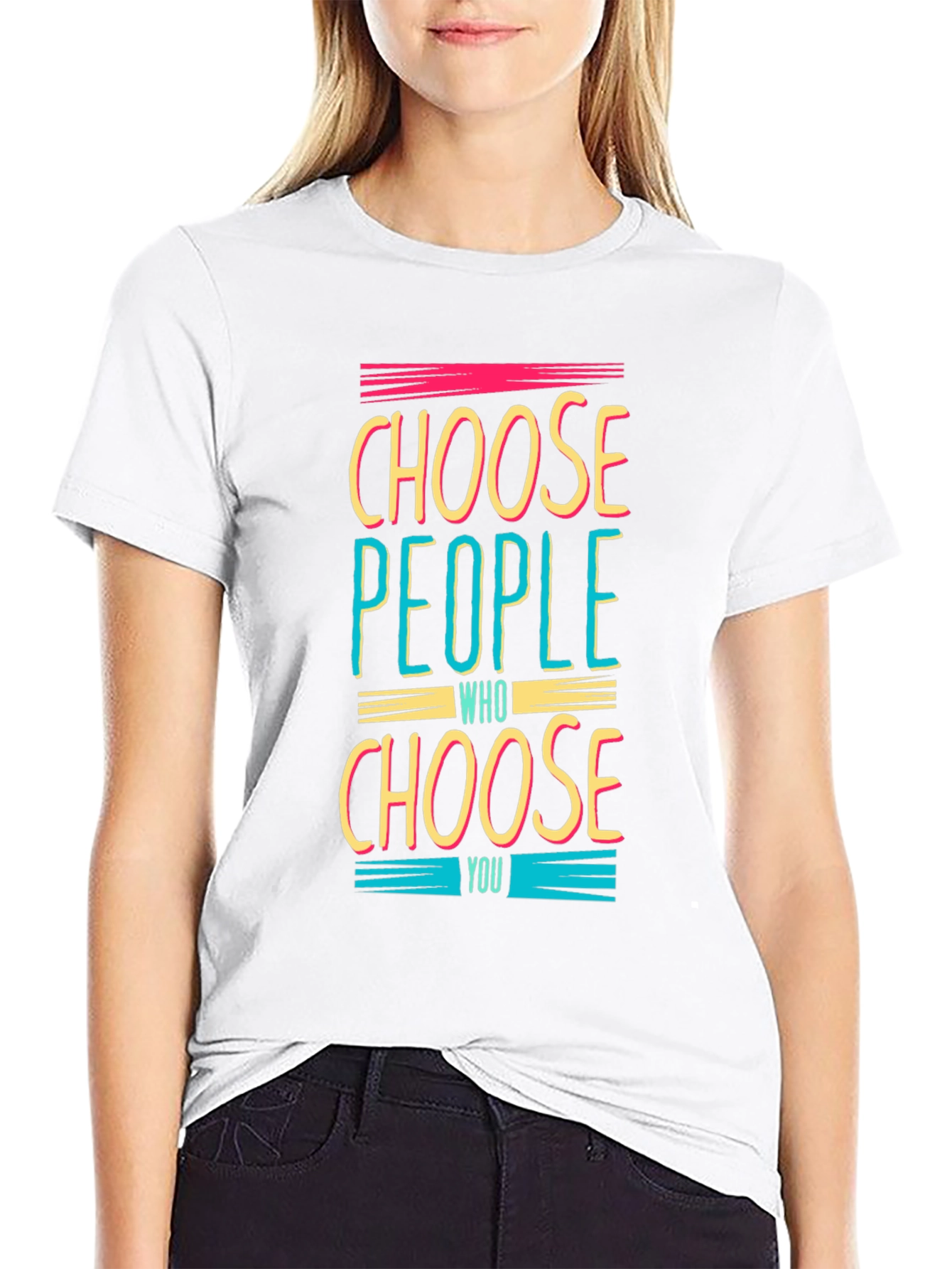 Black Choose People Graphic T-Shirt view 9