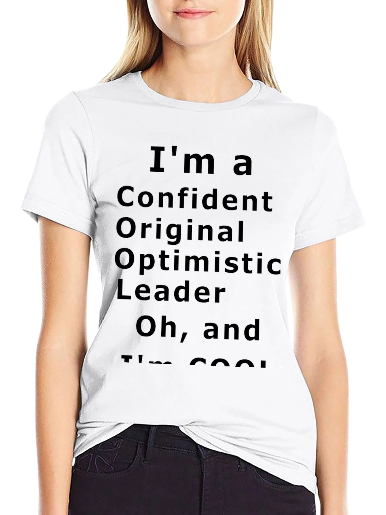 Black Confident, Original, Optimistic Leader T-Shirt view 9