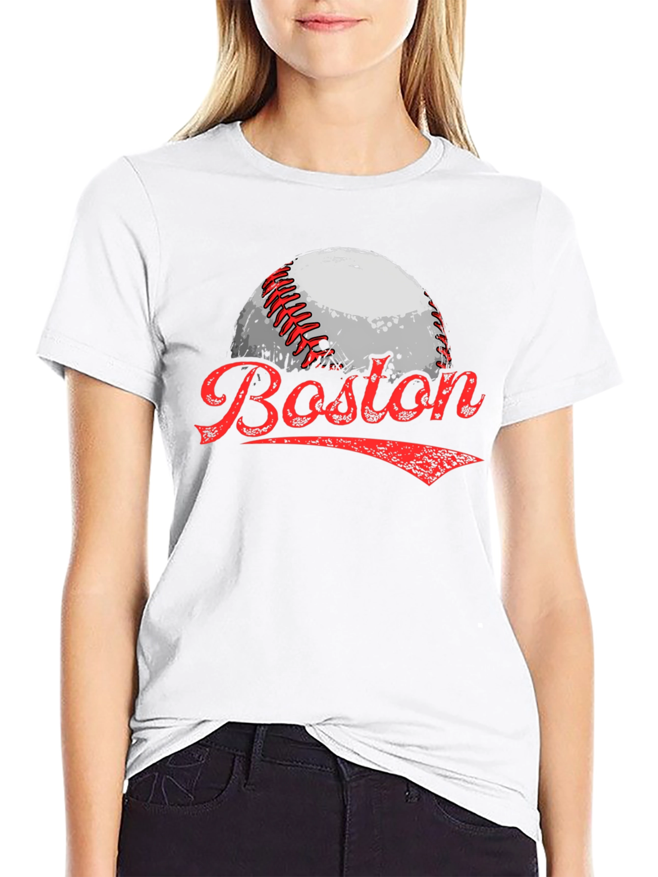 Black Boston Baseball Graphic Tee view 9
