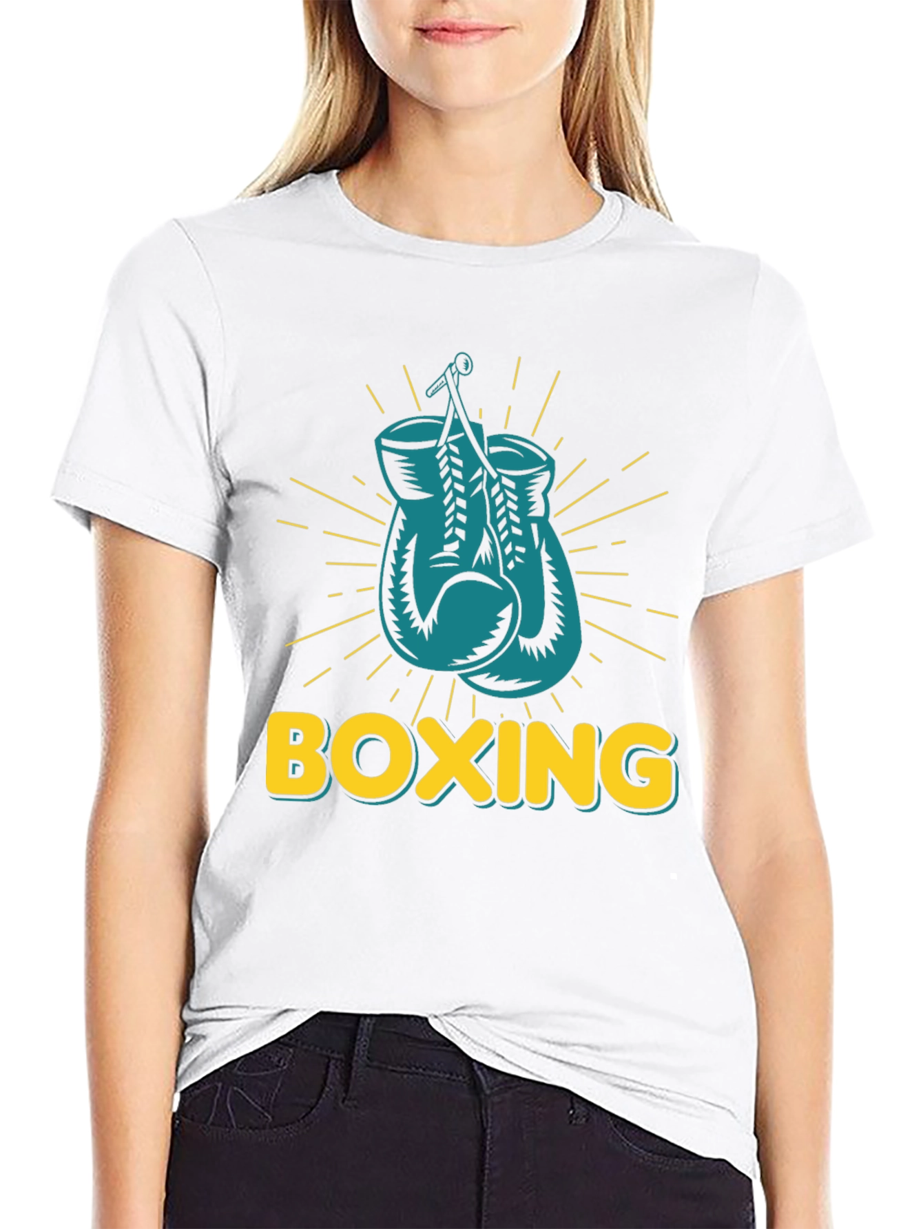 Black Boxing Gloves Graphic Tee - Punch Out Style! view 9