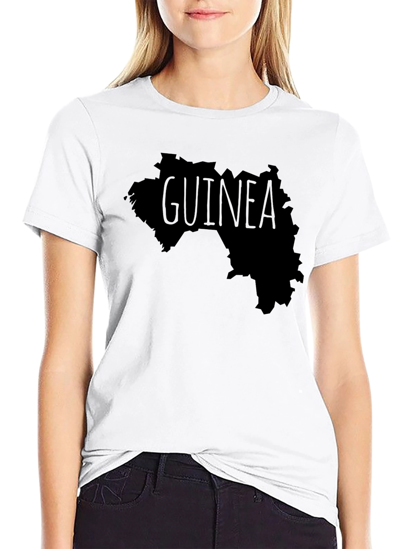 Guinea Map T-Shirt - Black - 9