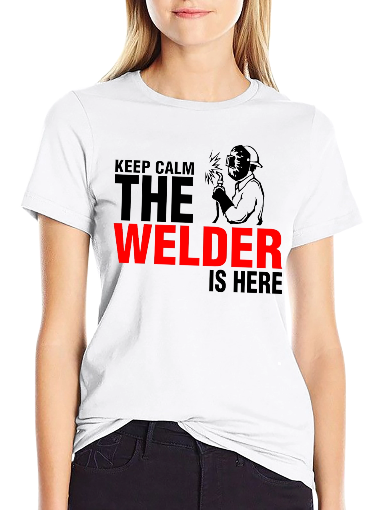 Keep Calm Welder Graphic Tee - Black - 9