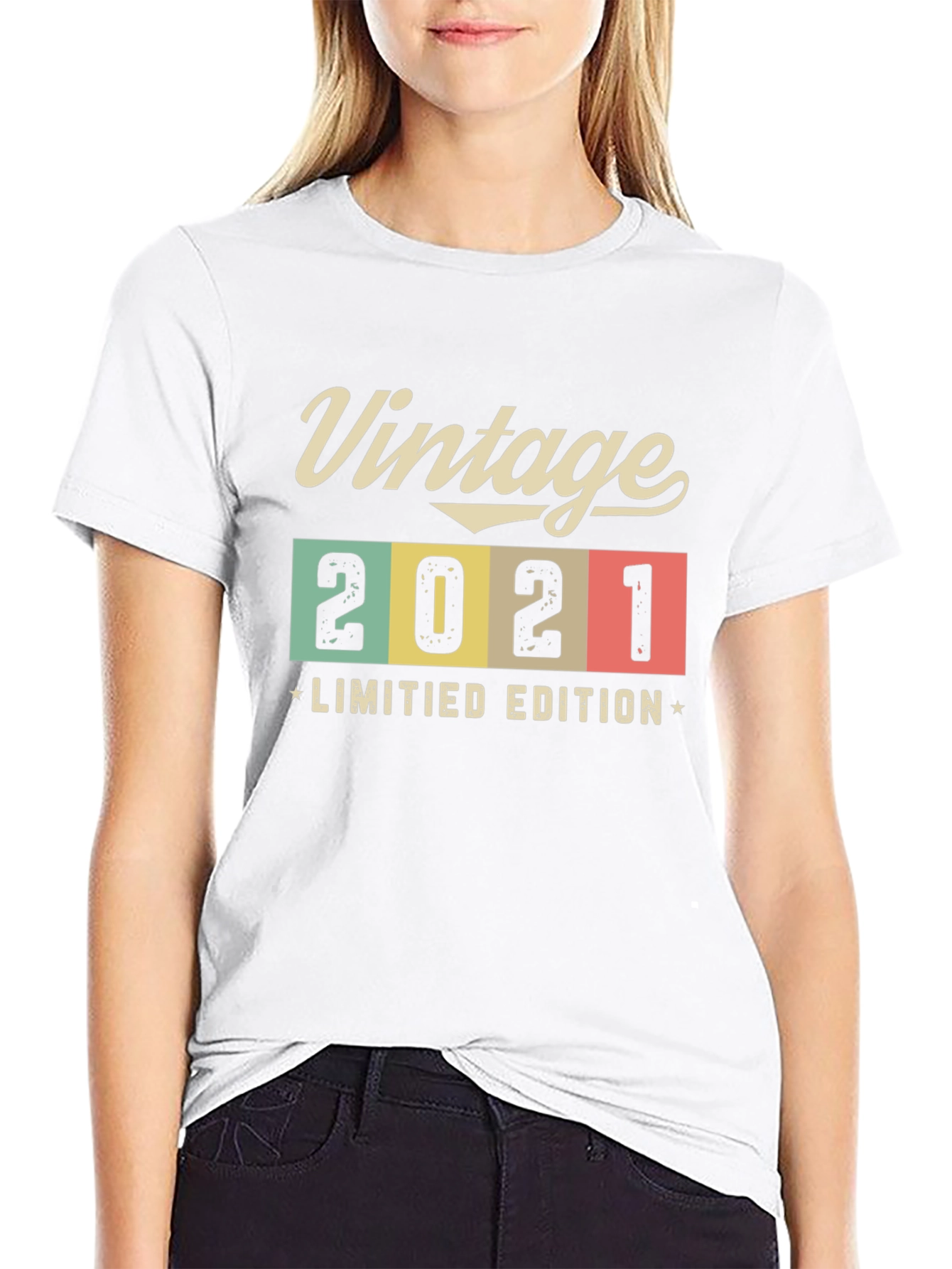 Black Vintage 2021 Limited Edition Graphic T-Shirt view 9