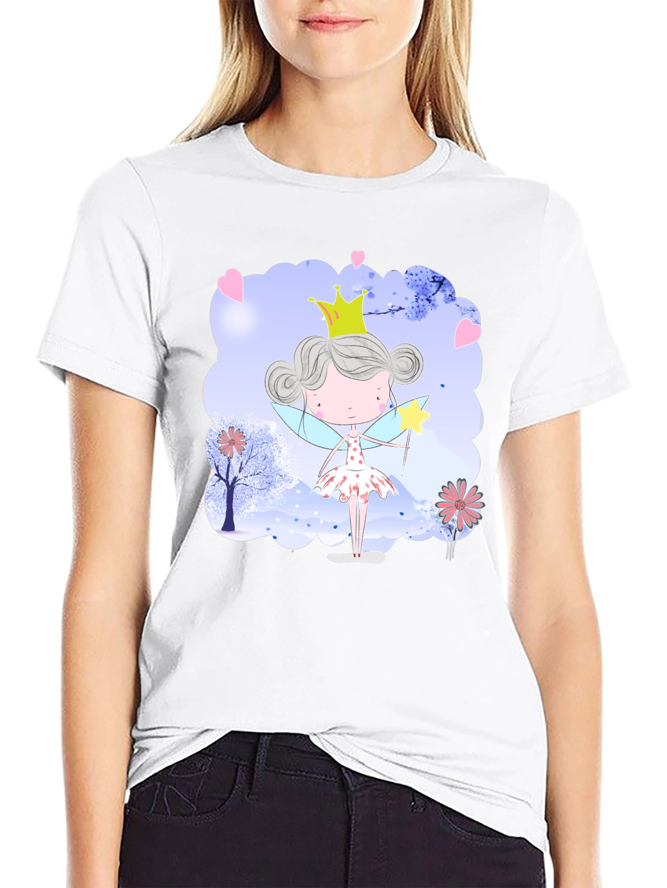 Black Fairy Tale Princess T-Shirt view 9