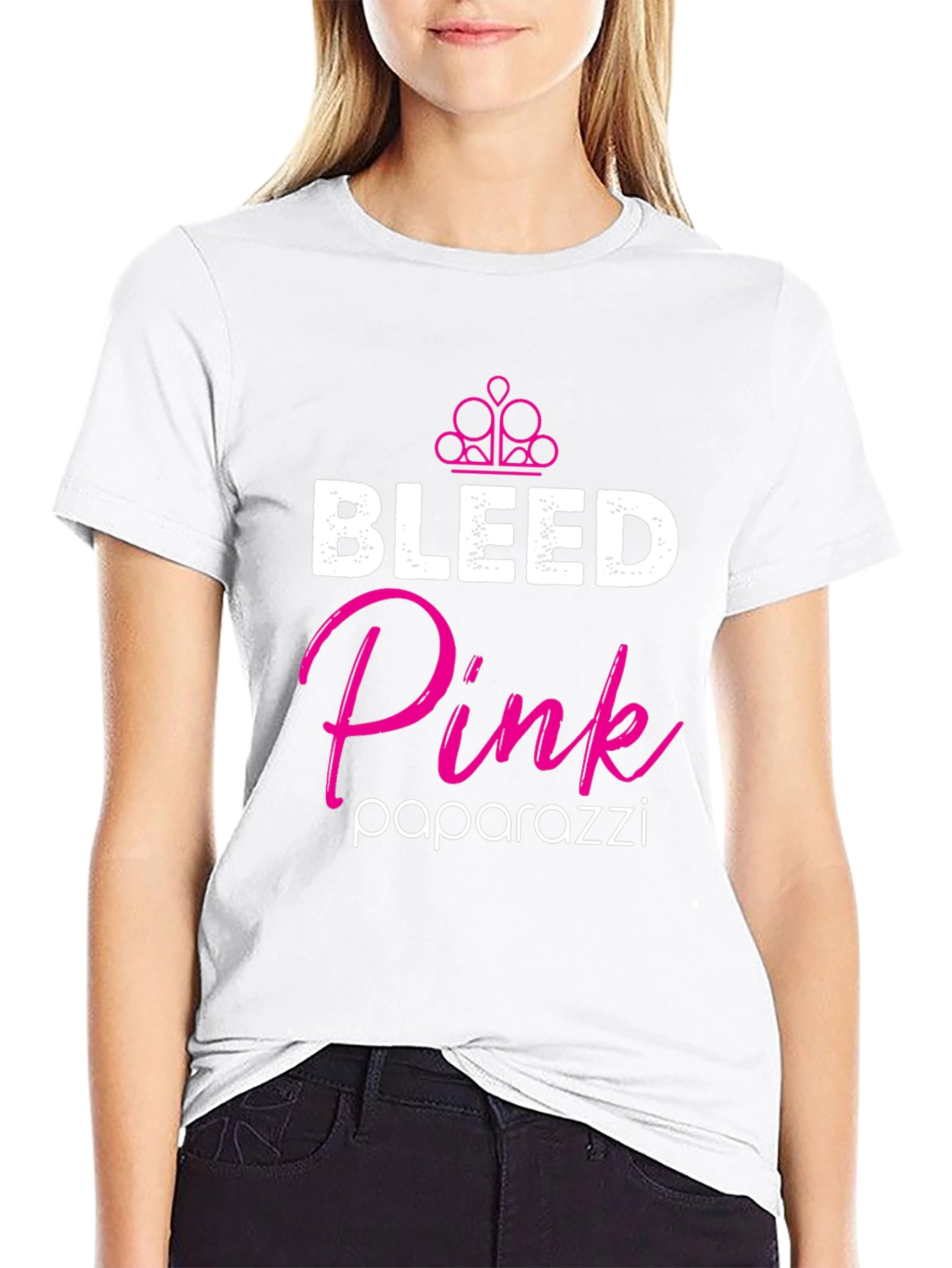 Black Bleed Pink Paparazzi T-Shirt view 9