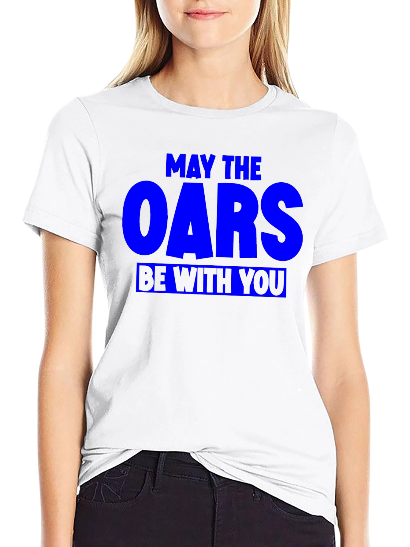 Black May The Oars Be With You Funny Rowing T-Shirt view 9