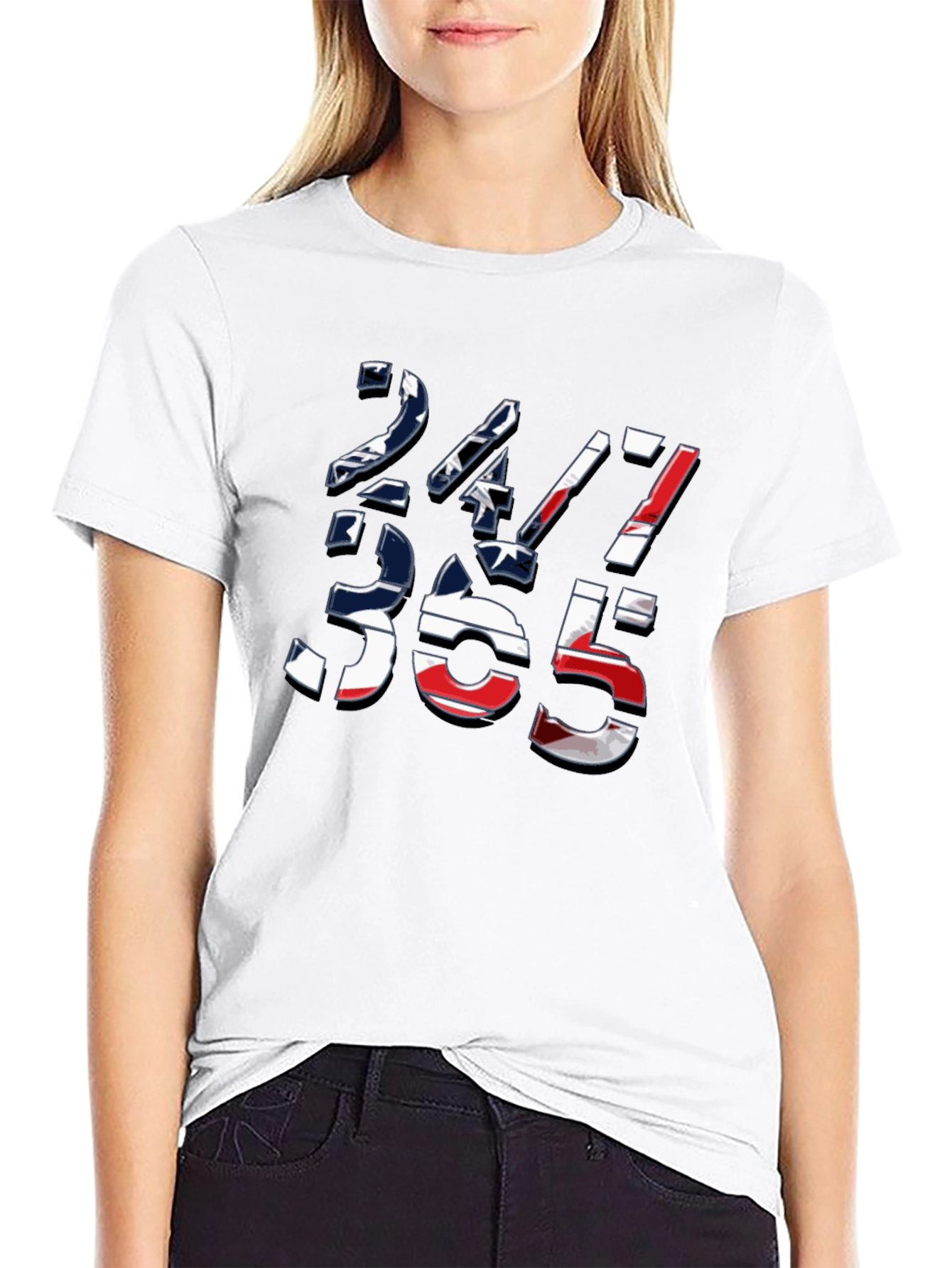 Black 24/7 365 Graphic Tee - Stylish Everyday Wear view 9