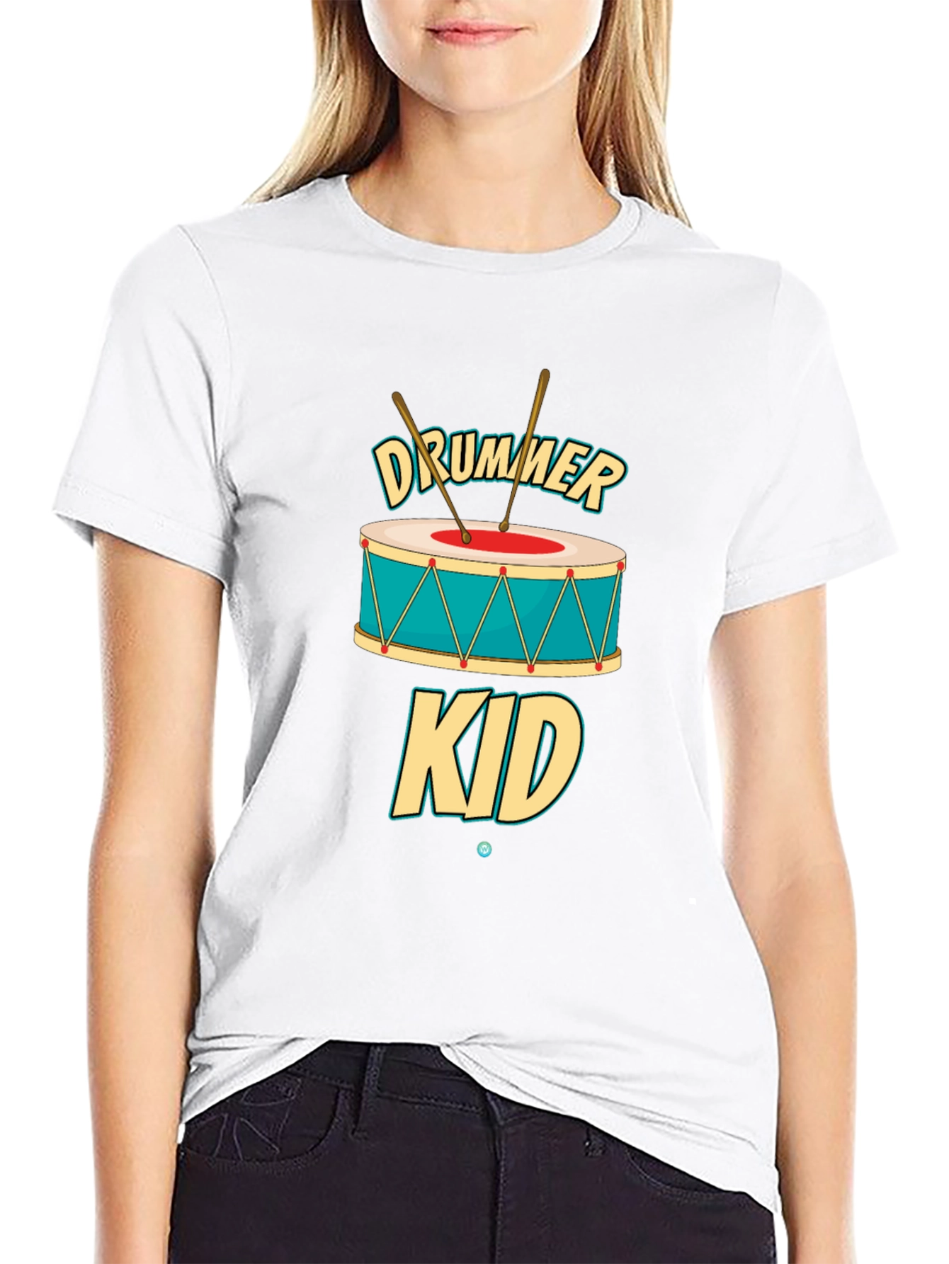 Black Drummer Kid Graphic T-Shirt - Music Lover Tee view 9