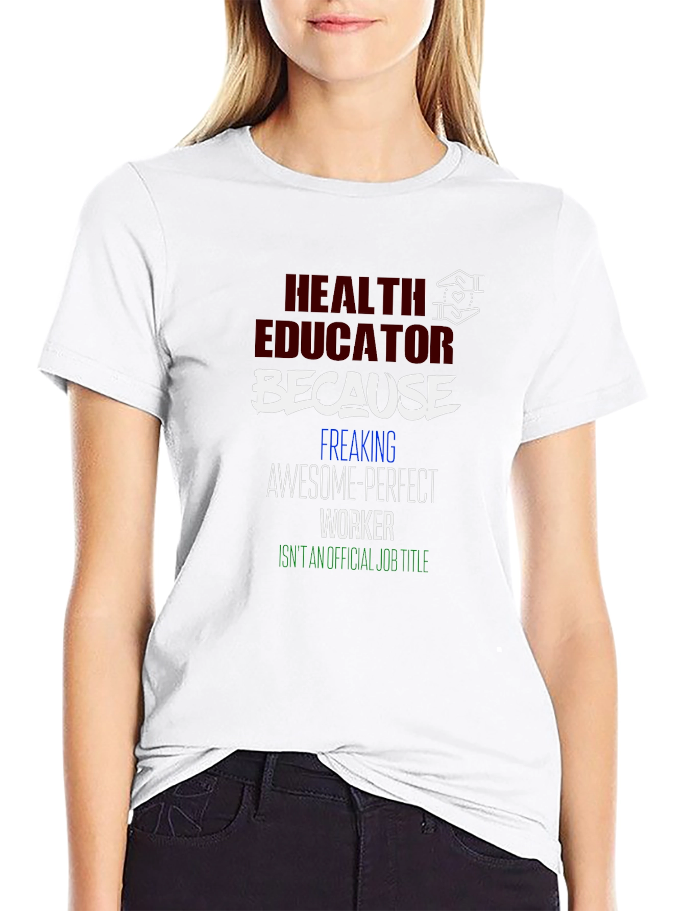 Black Health Educator Novelty Graphic Tee view 9