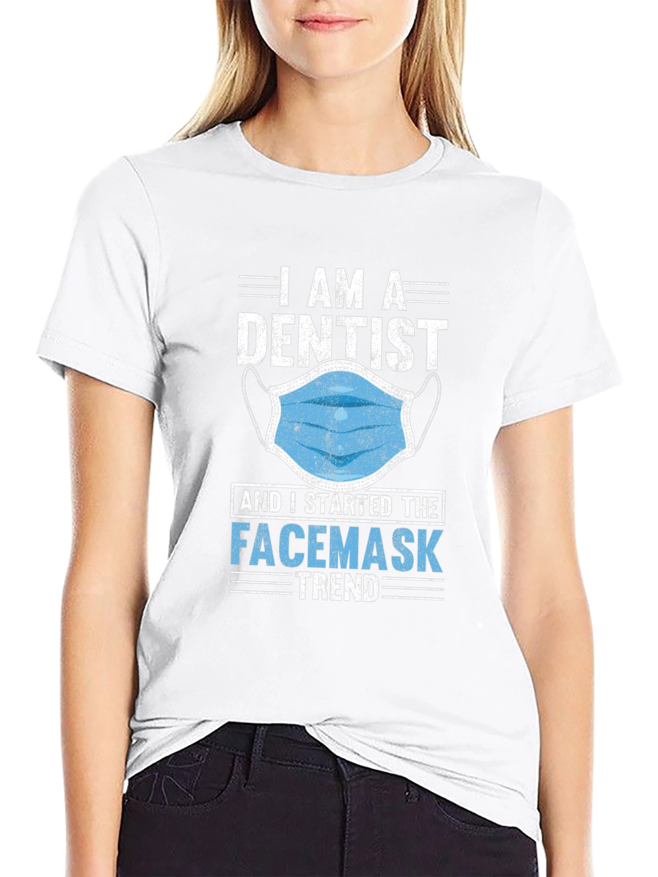 Black Dentist Facemask Trend T-Shirt view 9