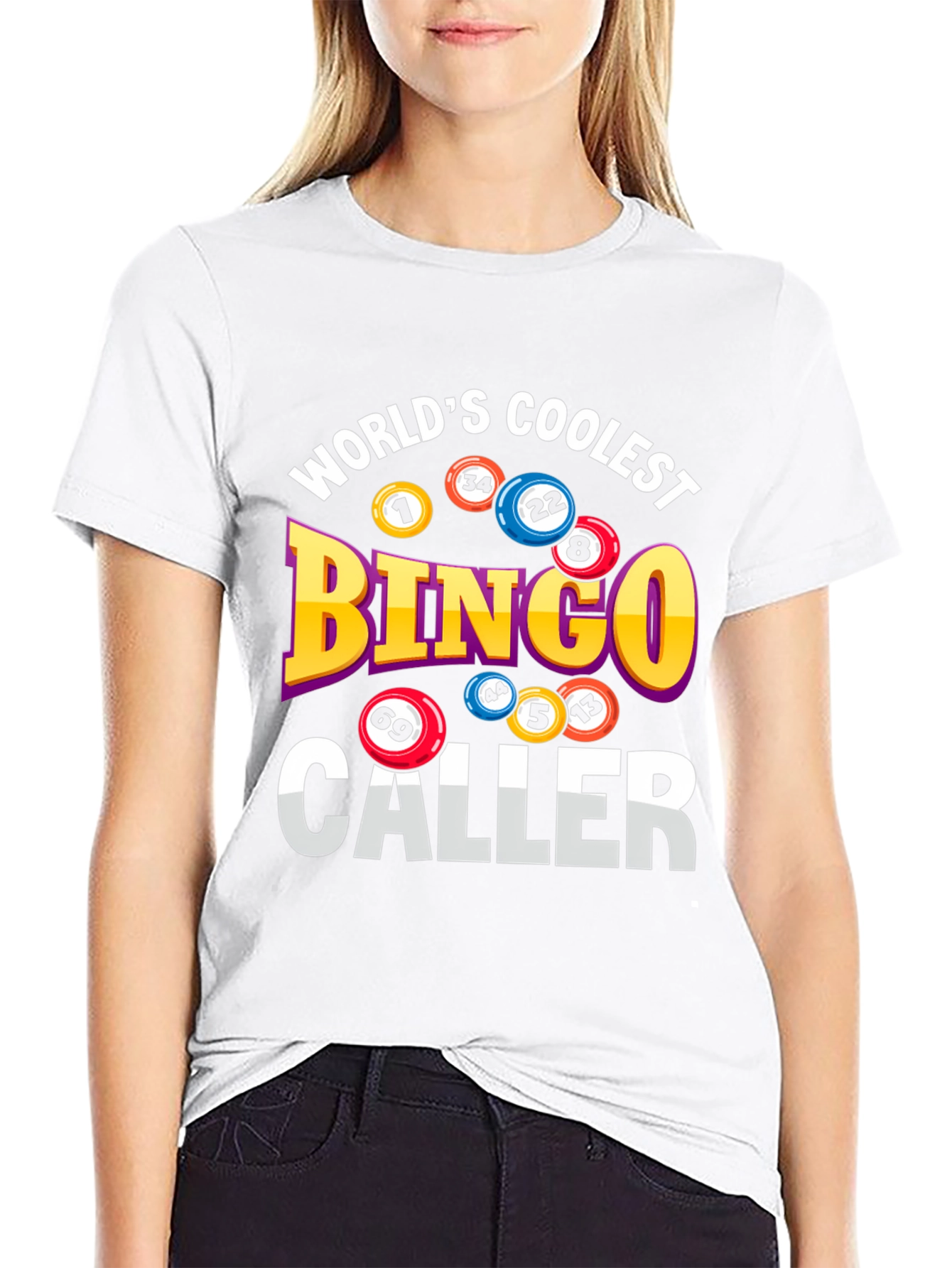 Black World's Coolest Bingo Caller Graphic Tee view 9