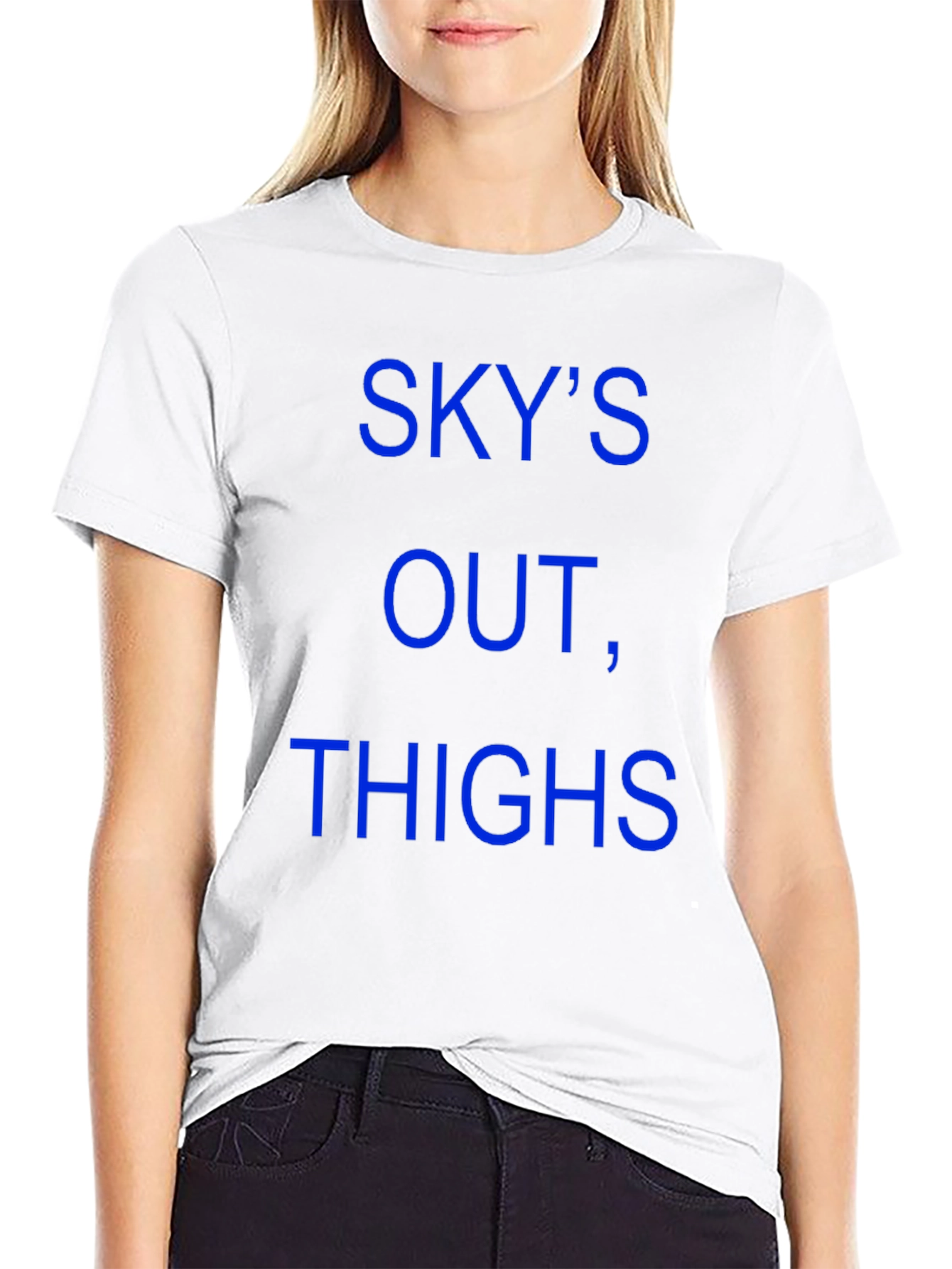 Black Sky's Out Thighs Out T-Shirt view 9