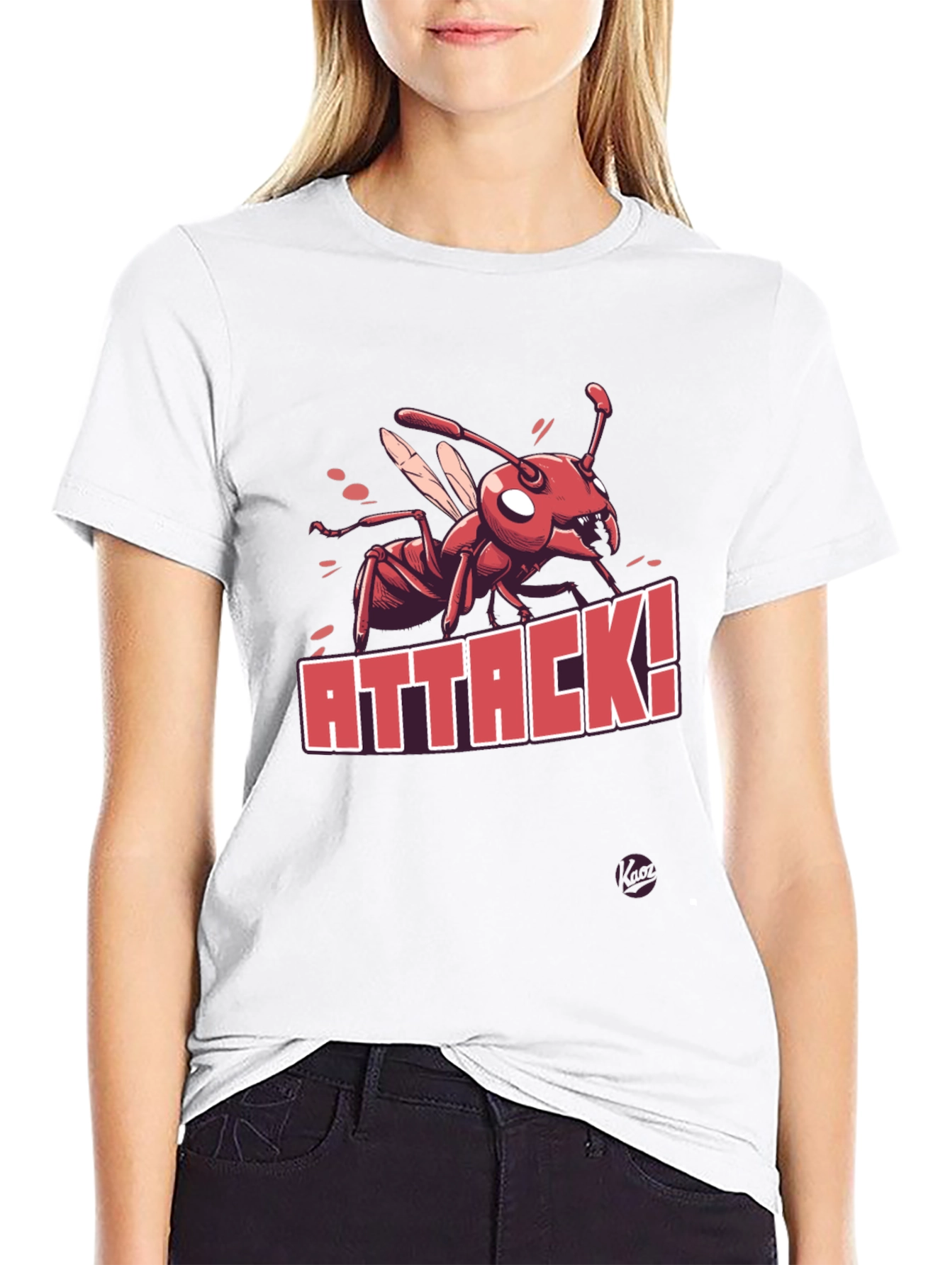 Black Ant Attack Graphic T-Shirt - Men's Black Tee view 9