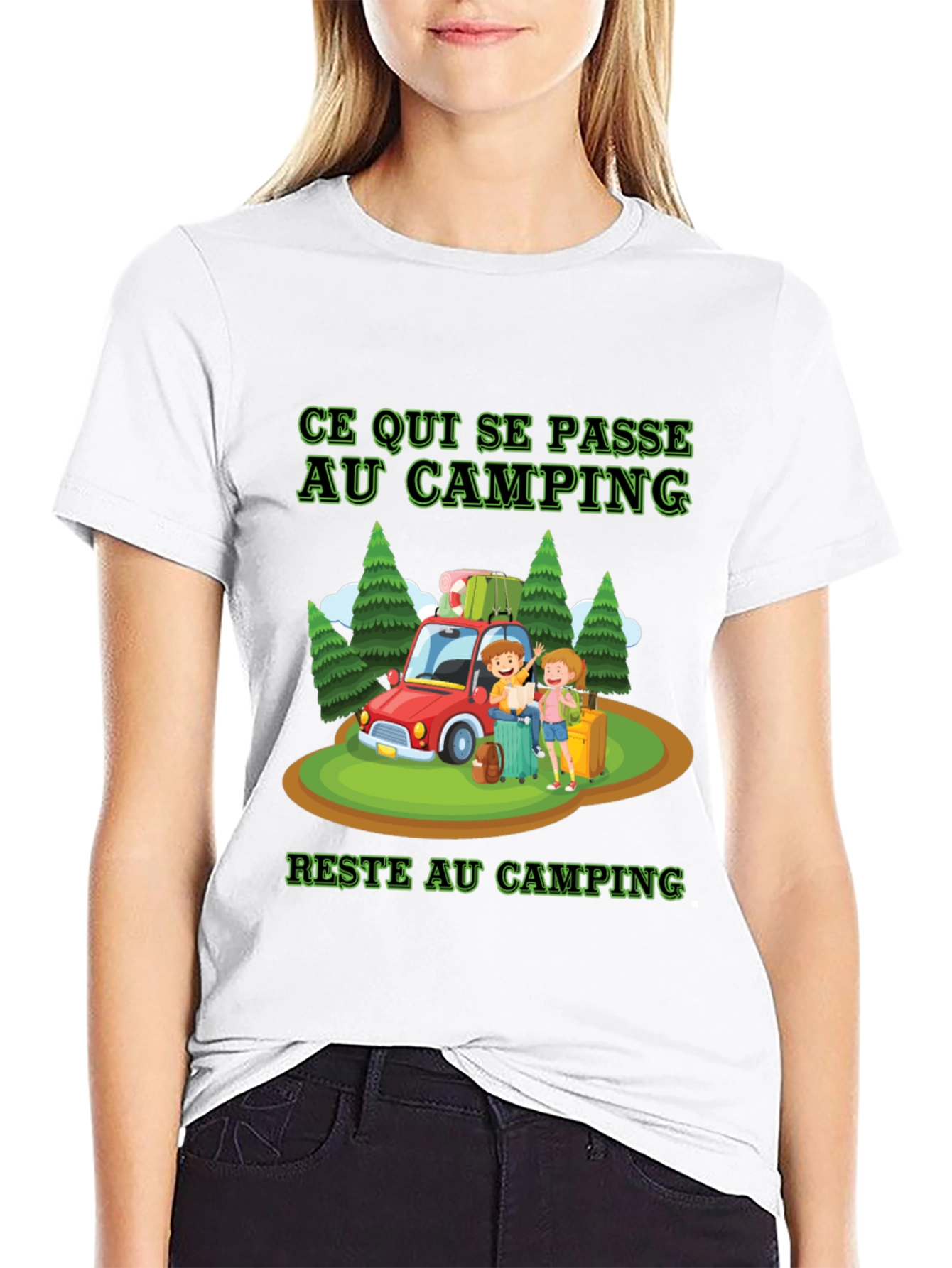 Black Camping Trip T-Shirt view 9