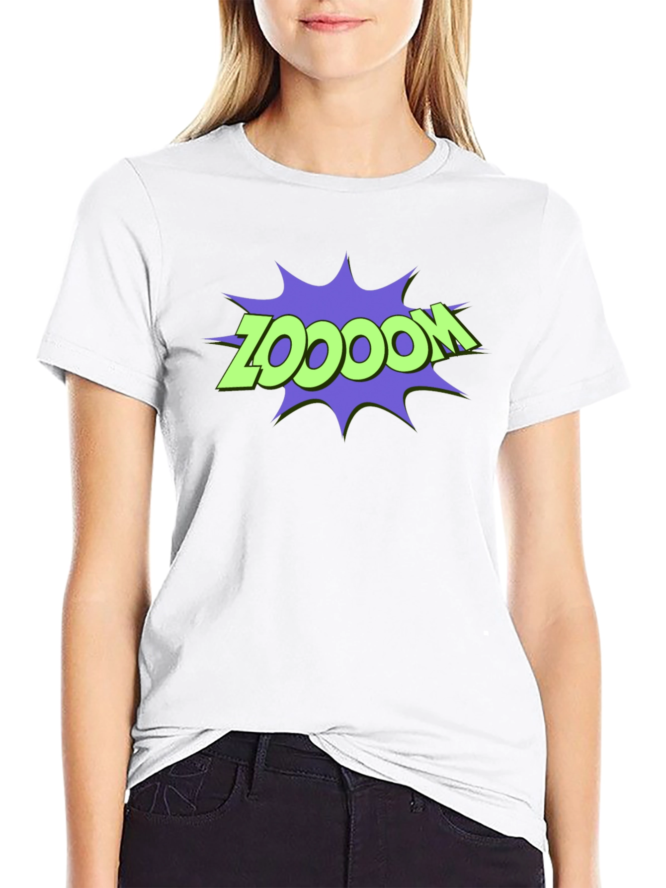 Black Zoodooom T-Shirt - Men's Graphic Tee view 9