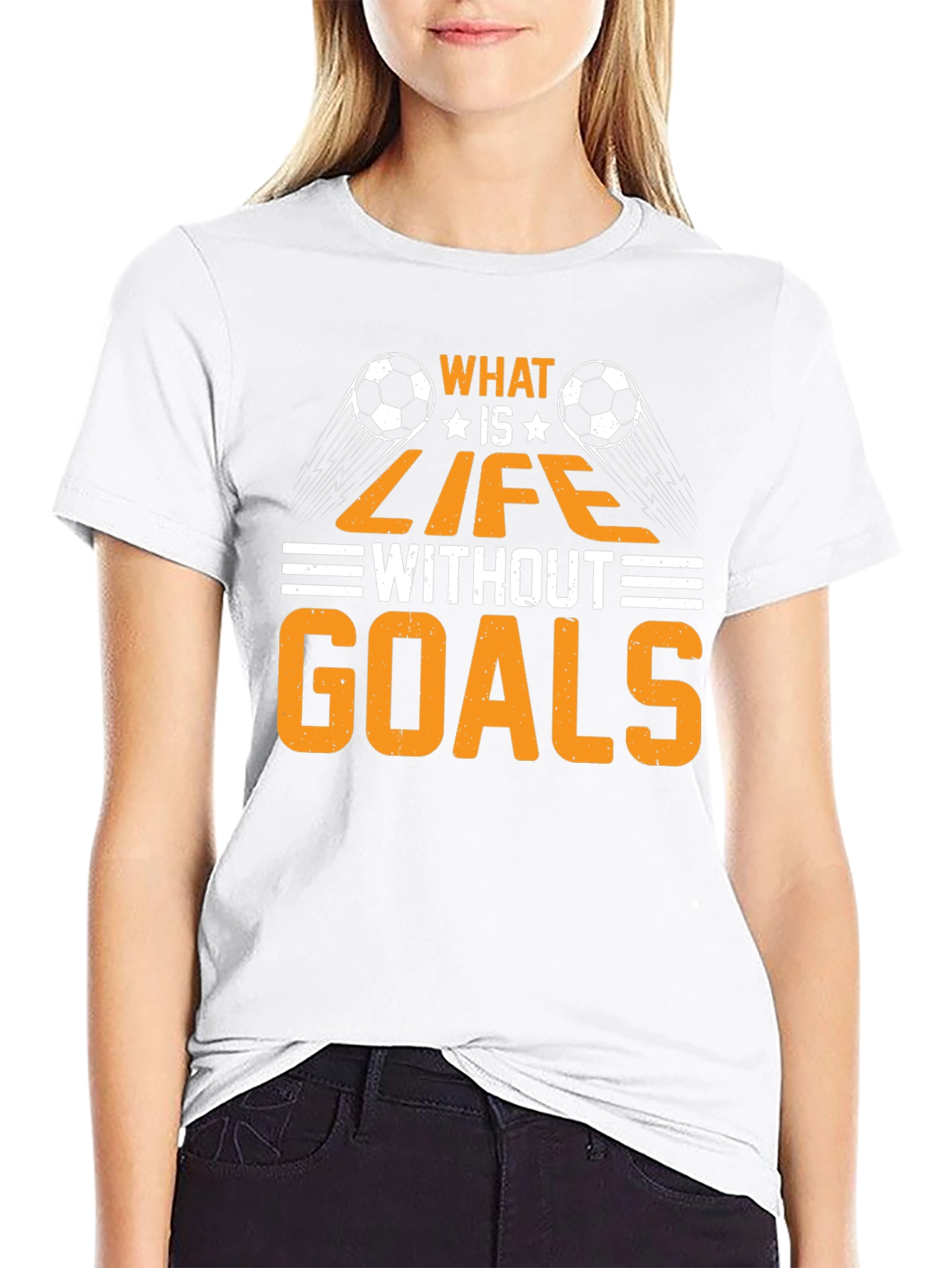 Black Soccer Life T-Shirt view 9