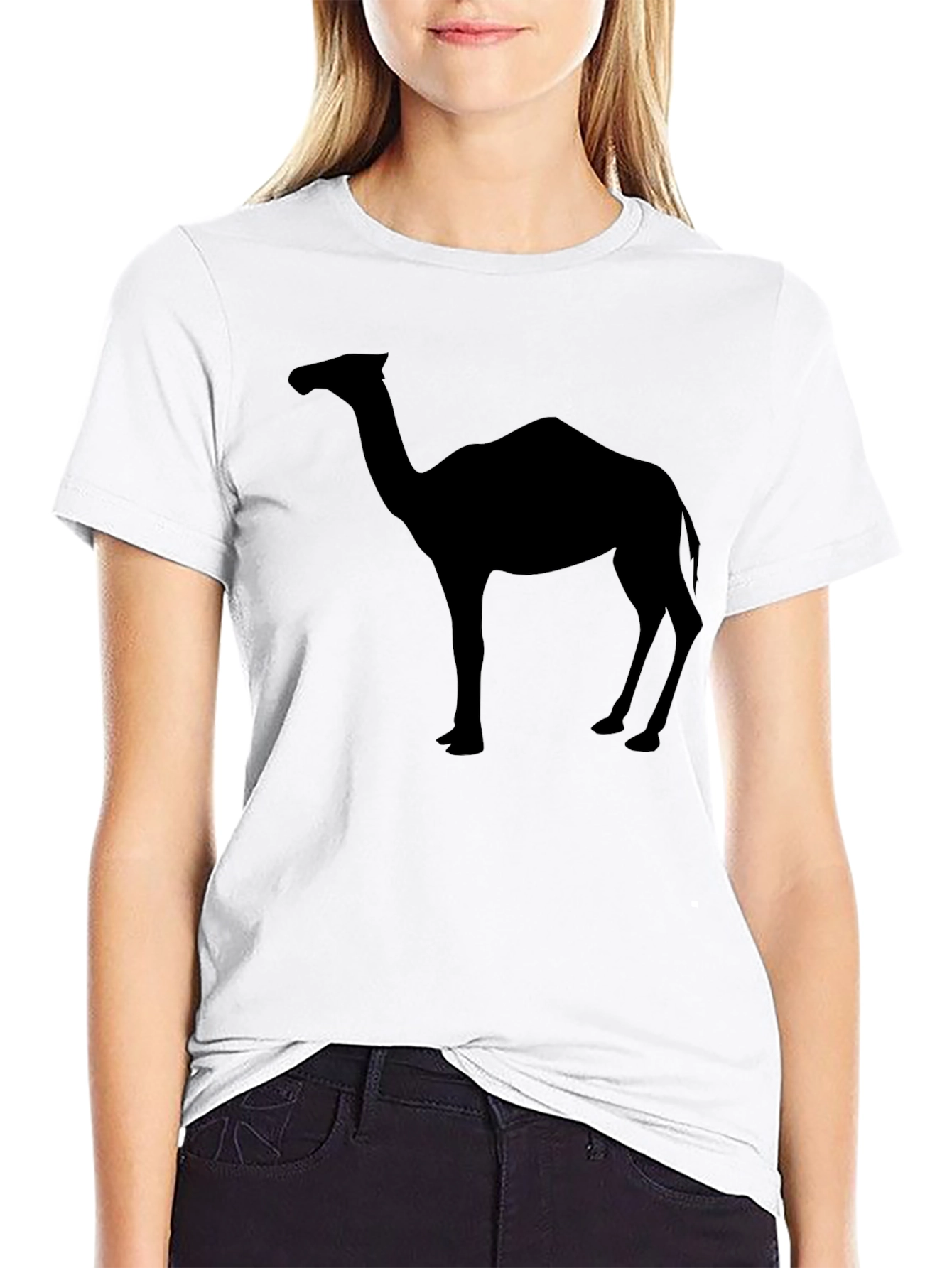 Black Camel Silhouette Graphic Tee - Black view 9