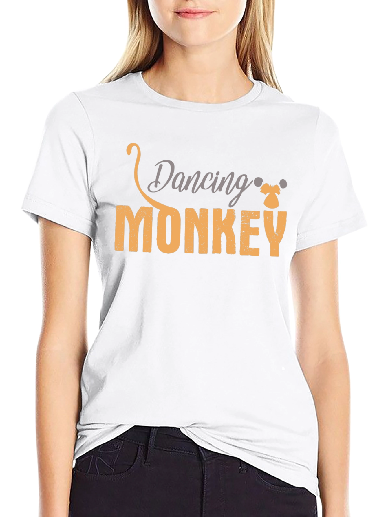 Black Dancing Monkey Black T-Shirt view 9