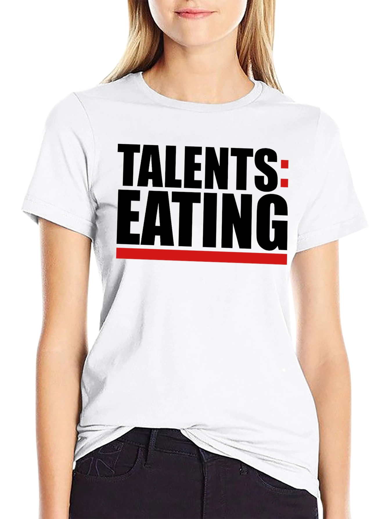 Black Talents Eating Black T-Shirt - Novelty Graphic Tee view 9