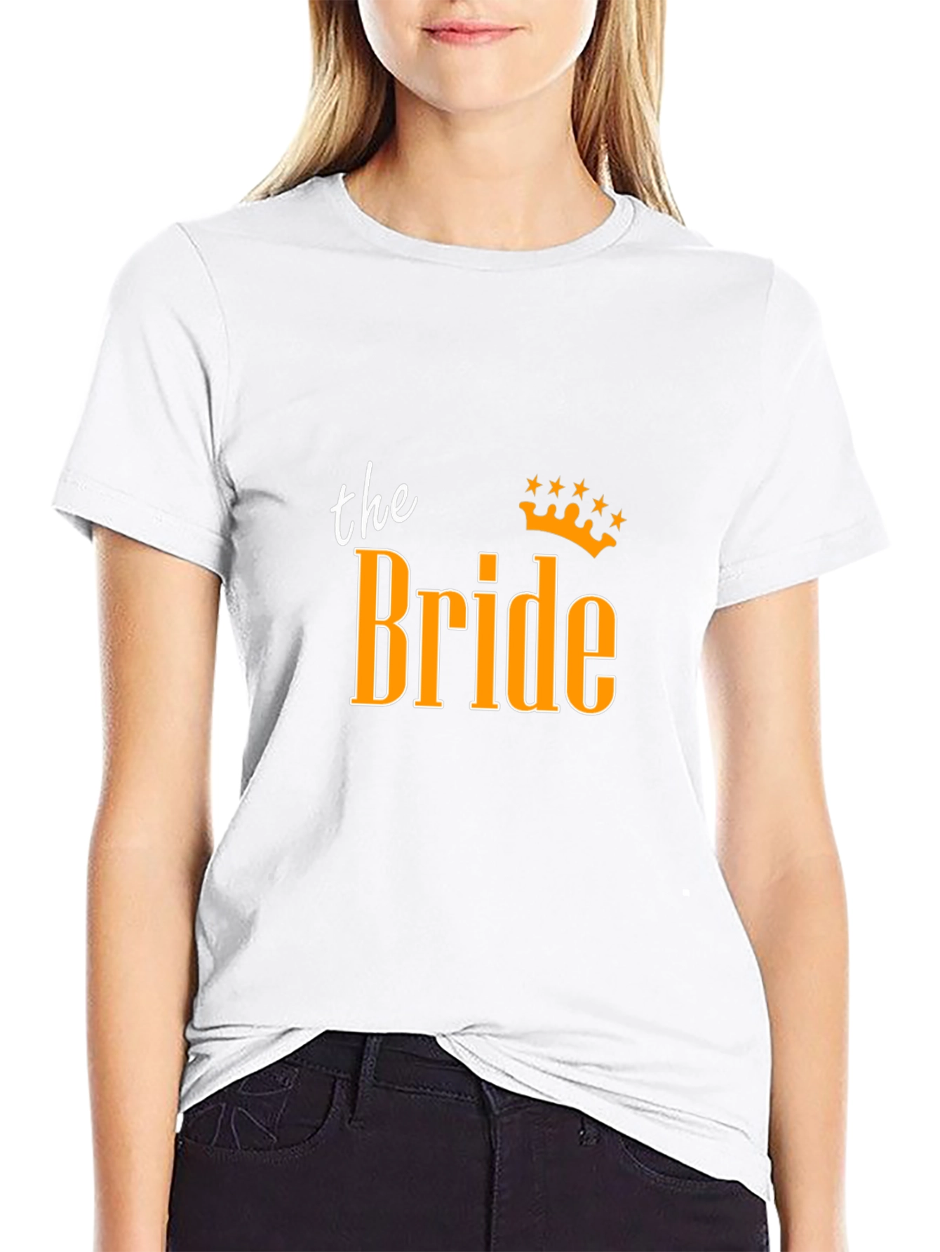 Black The Bride T-Shirt - Wedding Day Apparel view 9