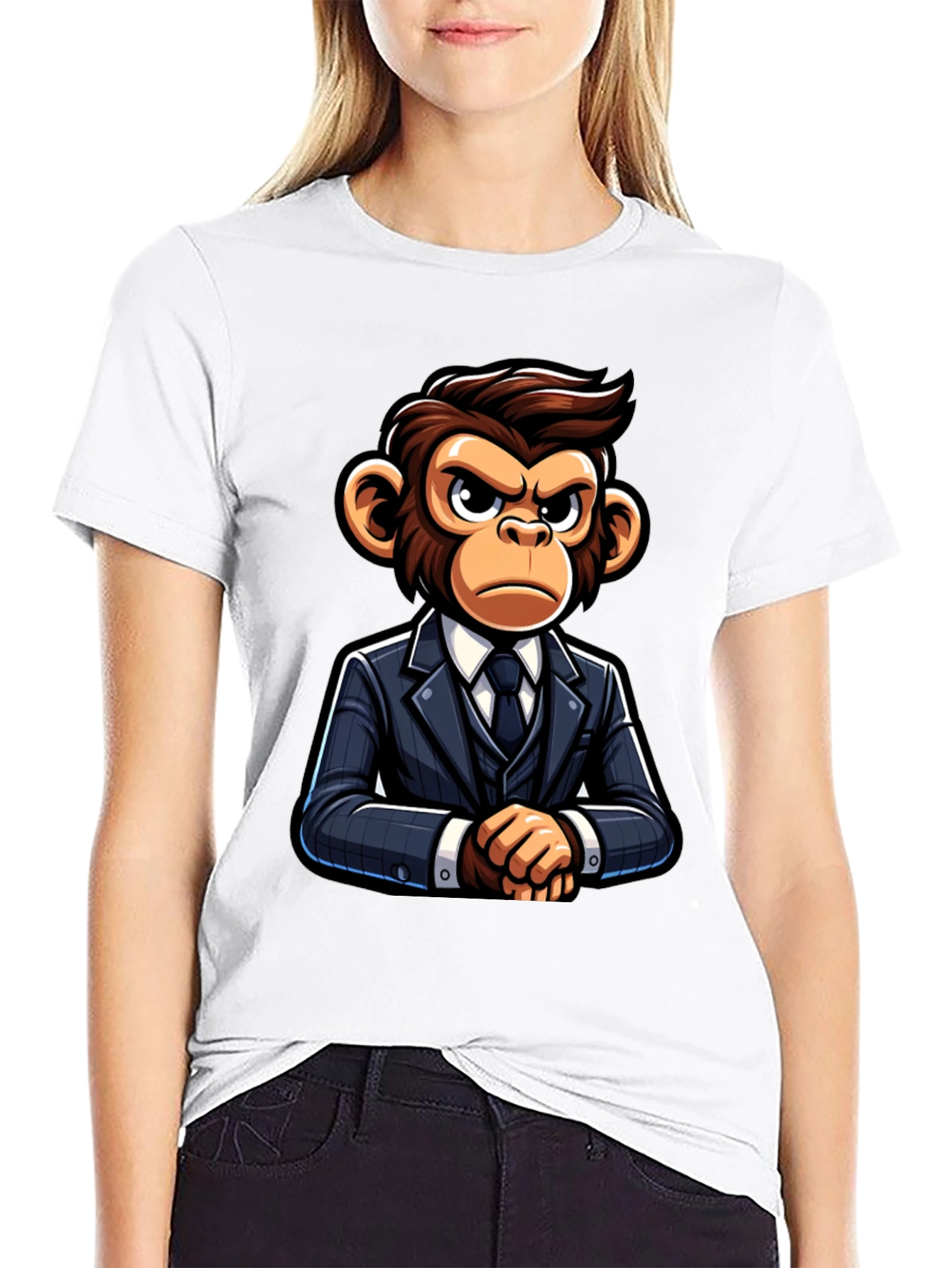 Black Monkey Business T-Shirt - Serious Ape Style view 9