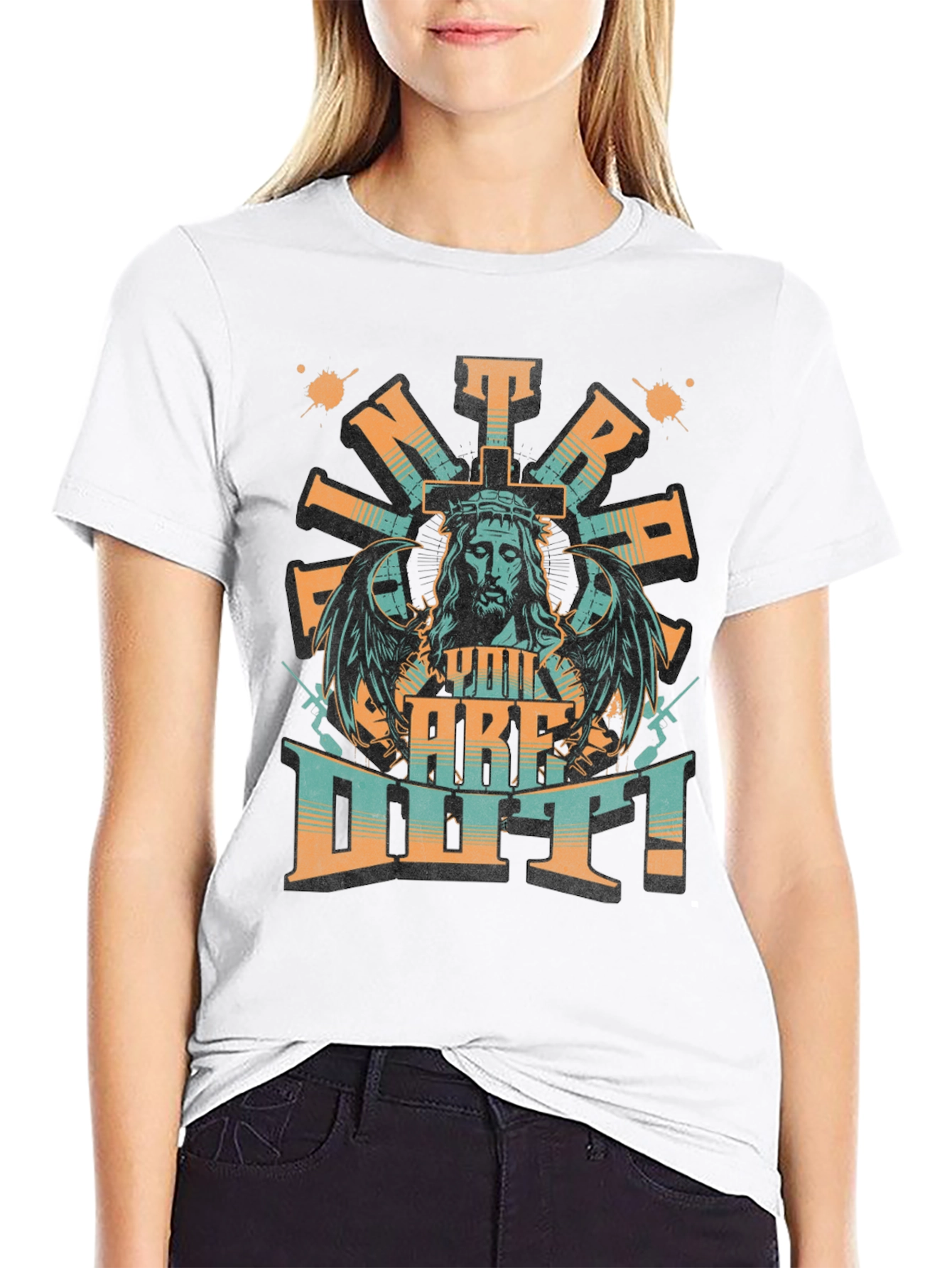 Black Intrepid Faith Graphic T-Shirt view 9