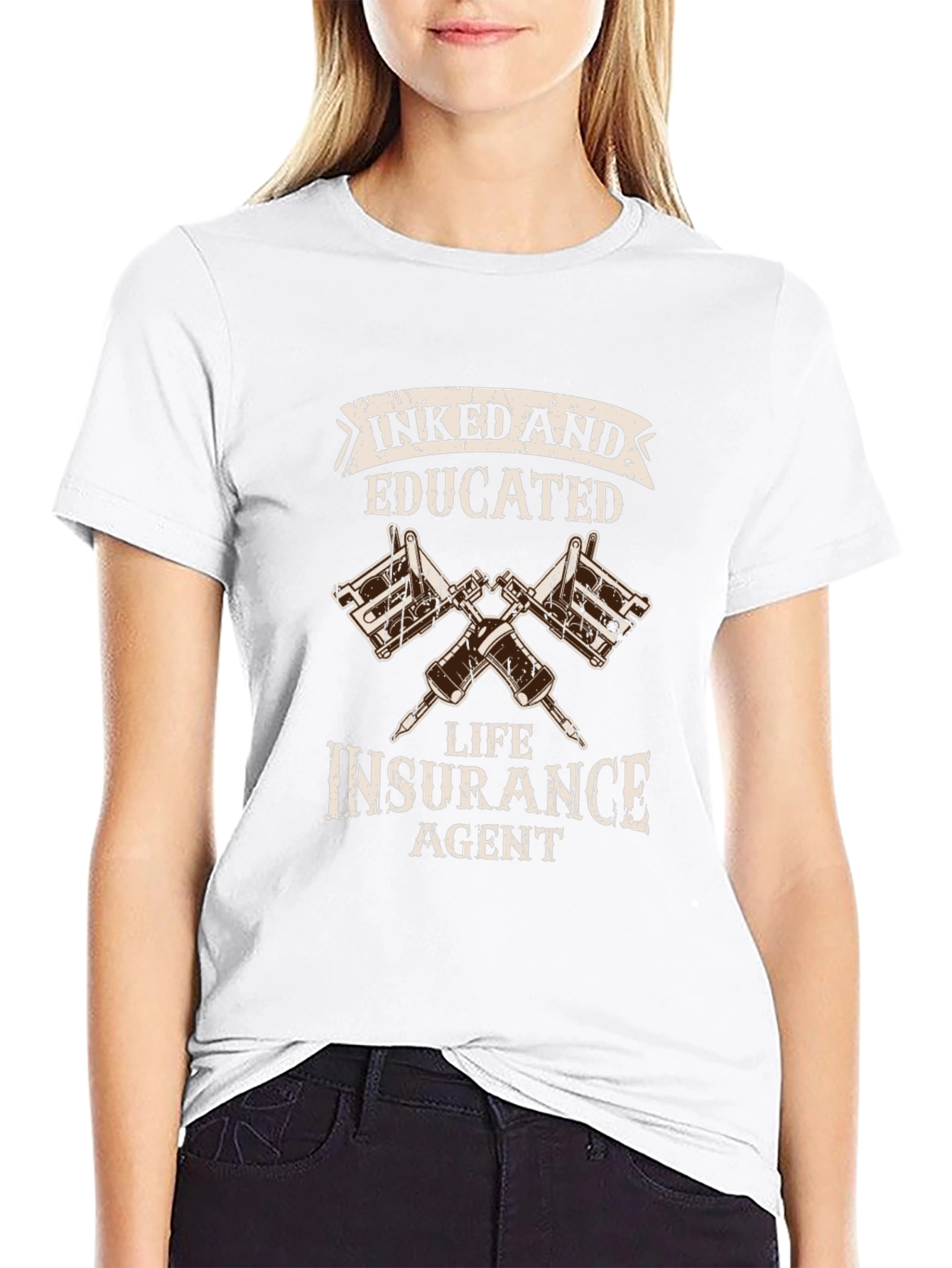 Inked and Educated Life Insurance Agent T-Shirt - 9