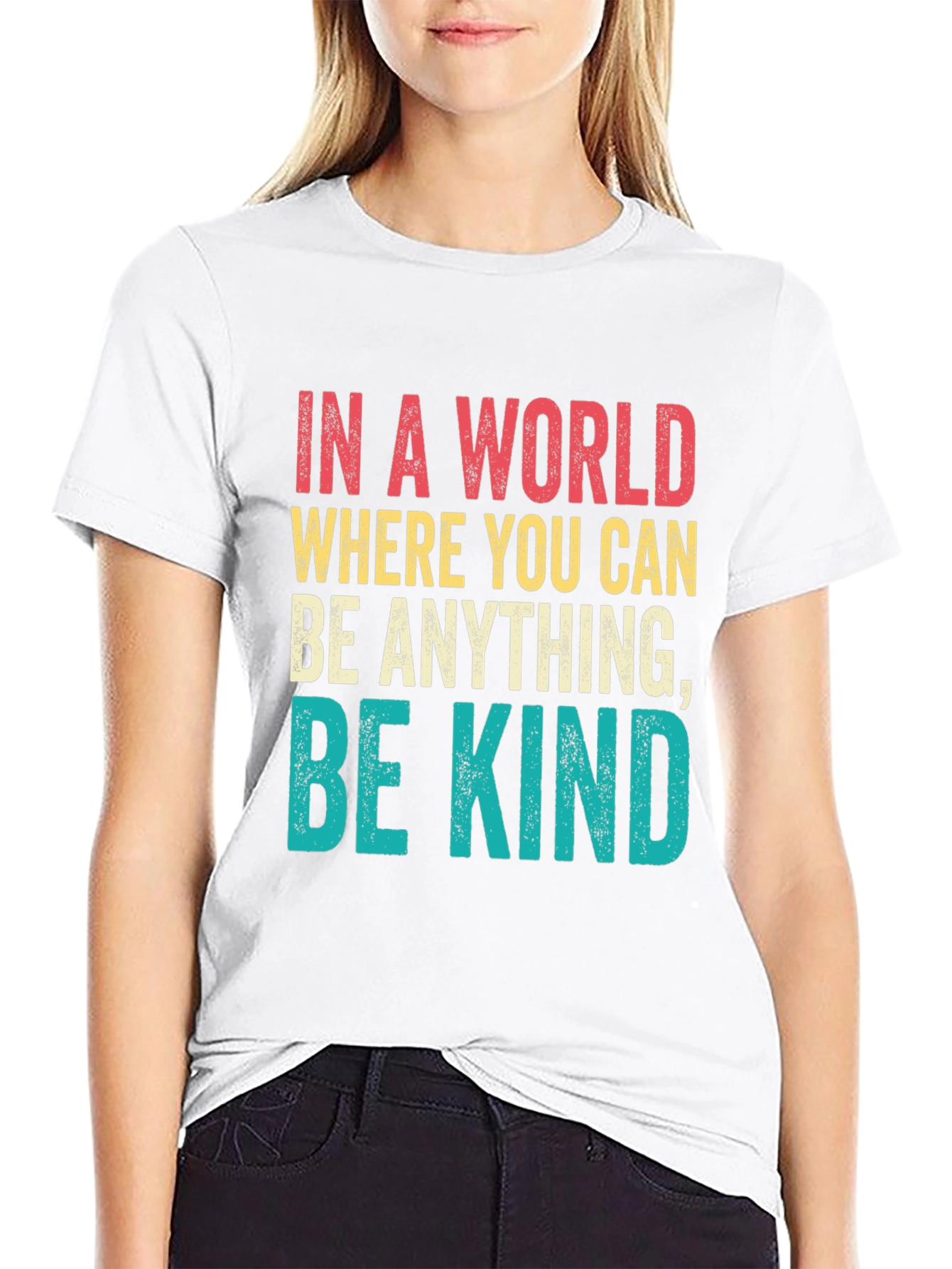 Black Be Kind T-Shirt - Inspirational Graphic Tee view 9