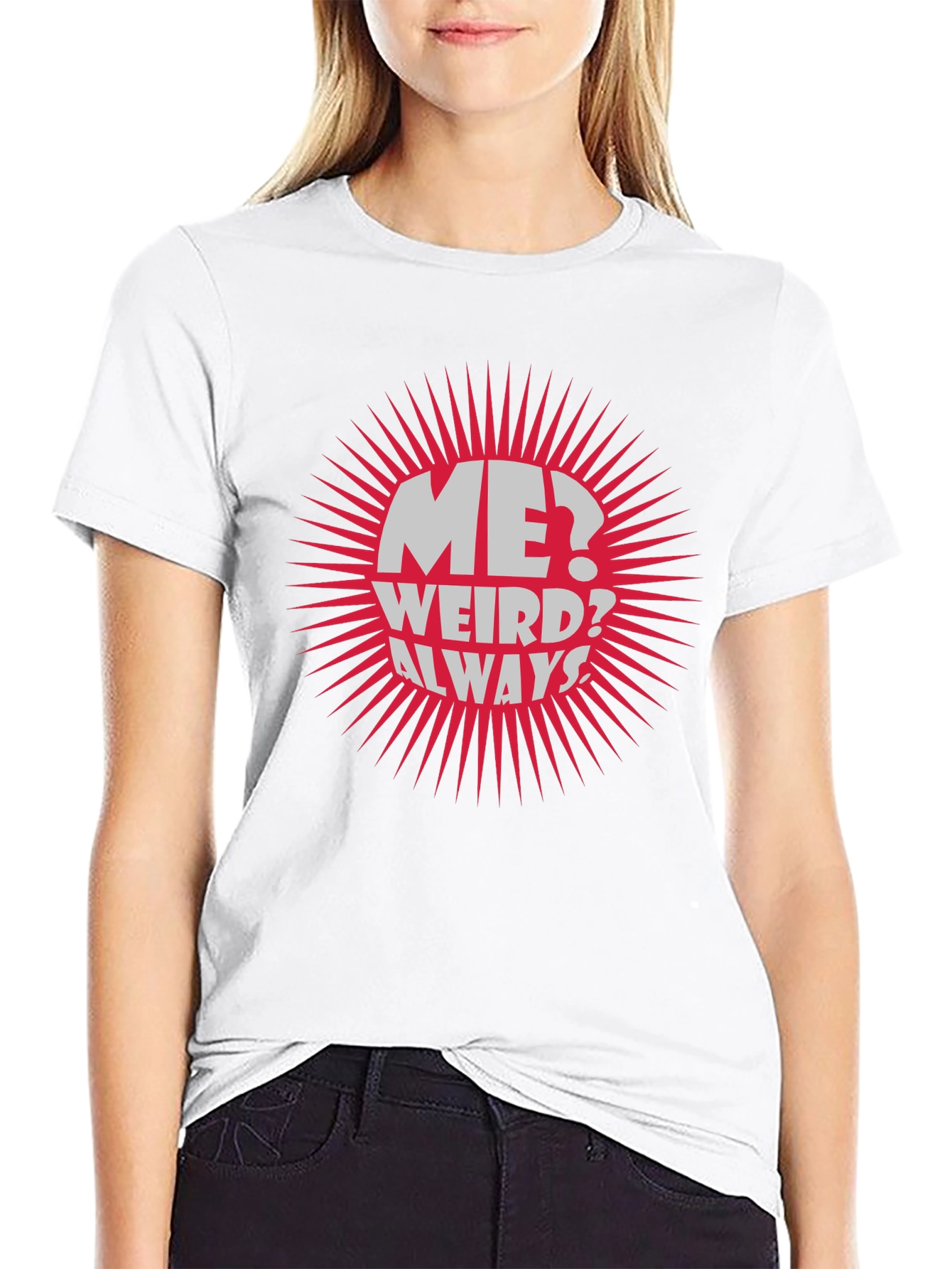 Black Me? Weird? Always! Graphic Tee view 9