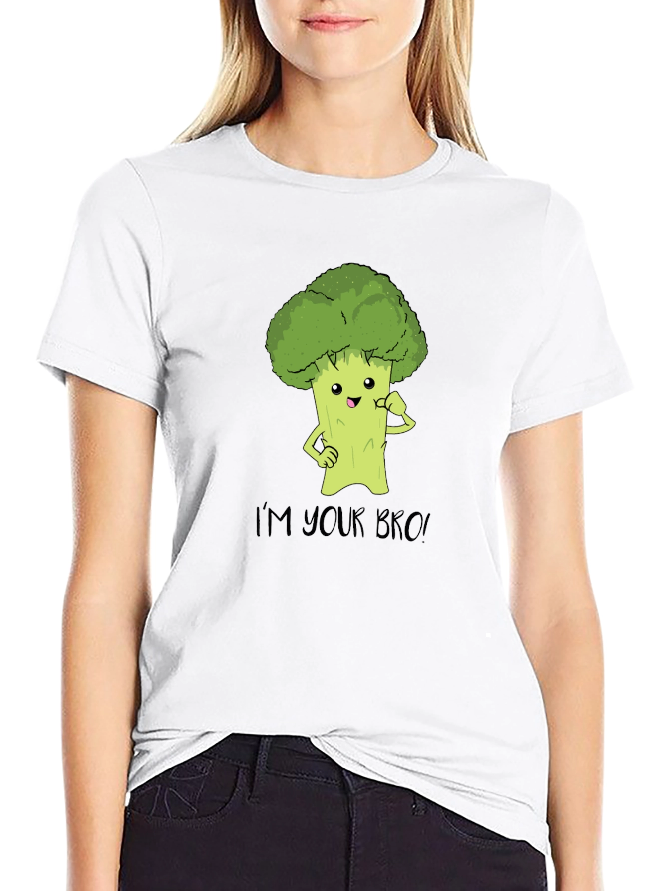 Black I'm Your Bro Broccoli Tee view 9
